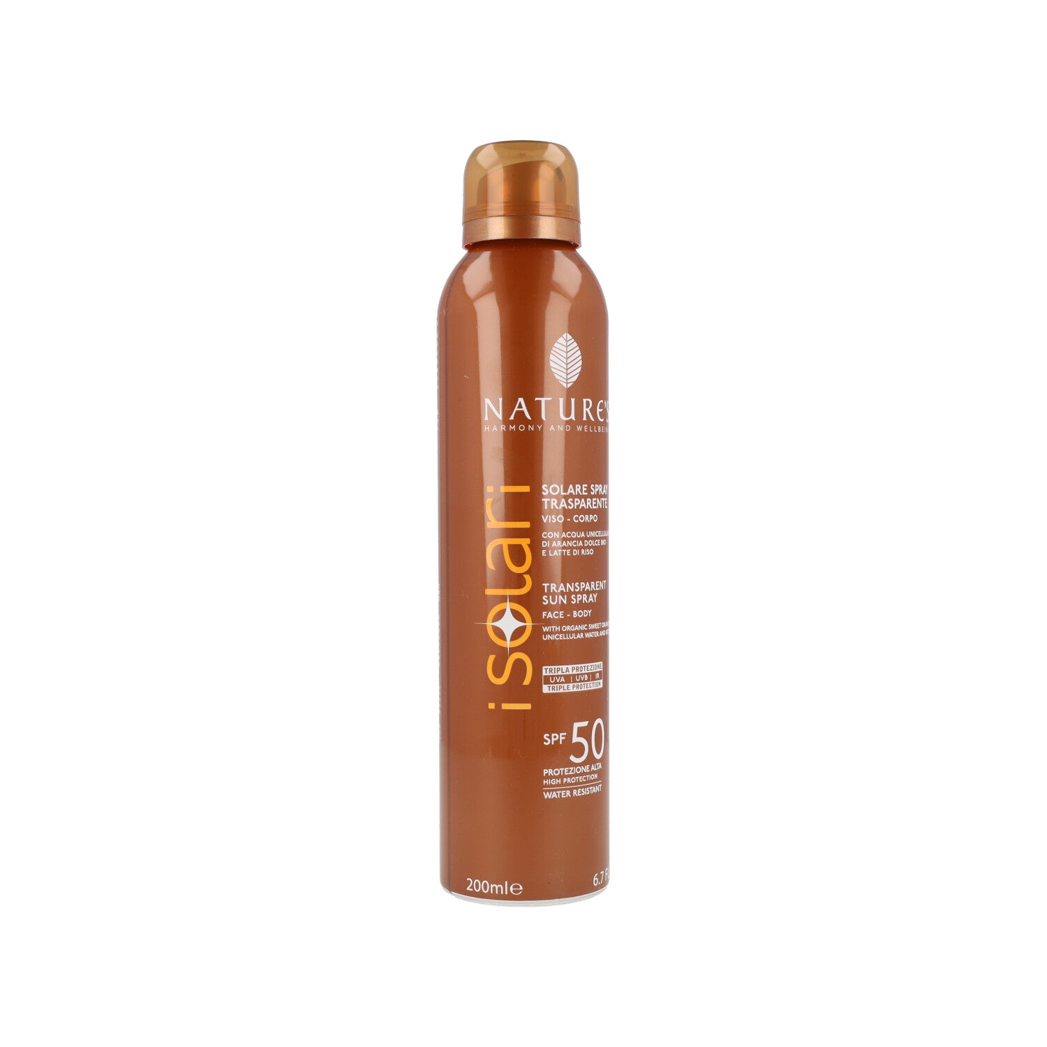 NATURE'S SPRAY TRASPARENTE SOLARE SPF50 200ML
