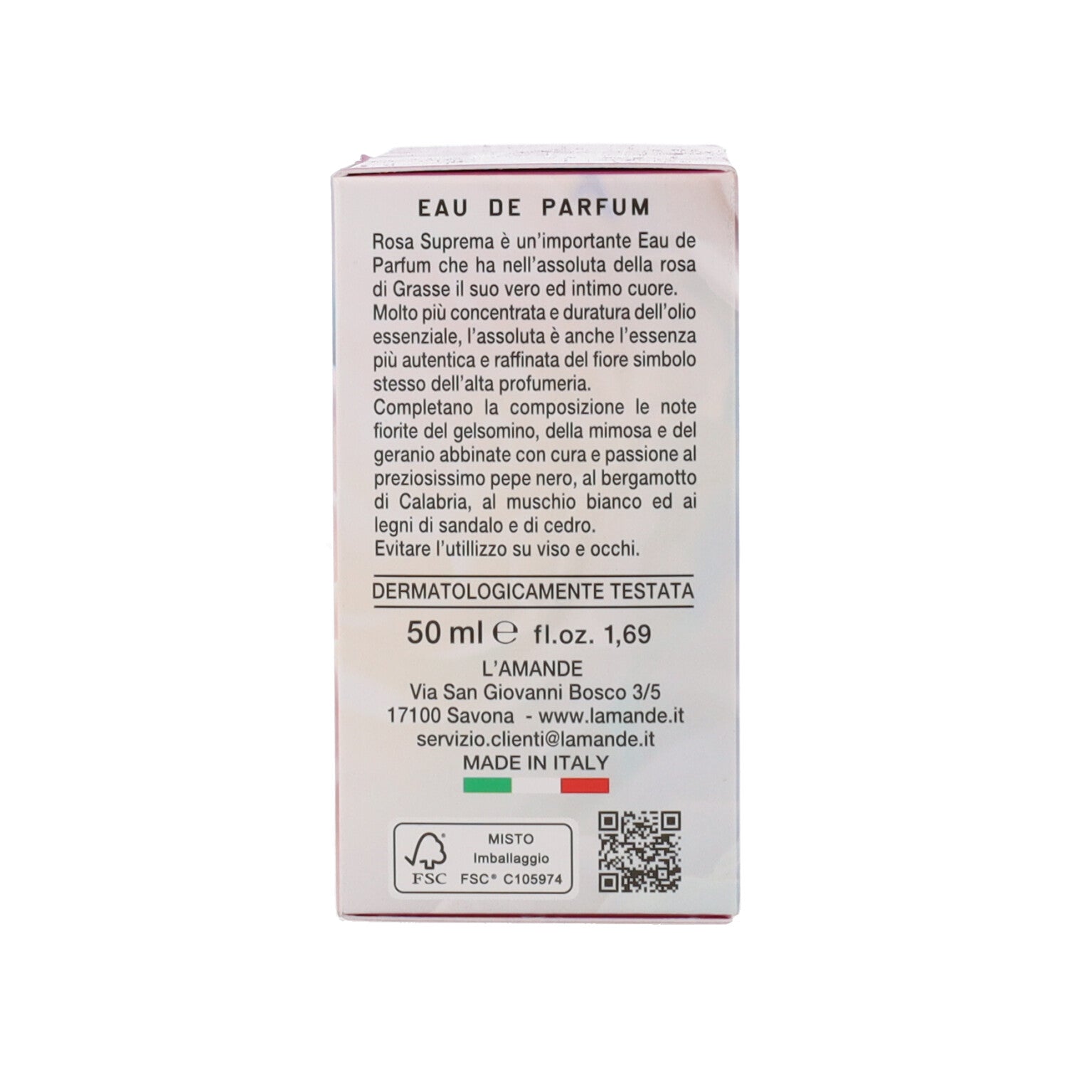 L'AMANDE ROSA SUPREMA EAU DE PARFUM 50ML