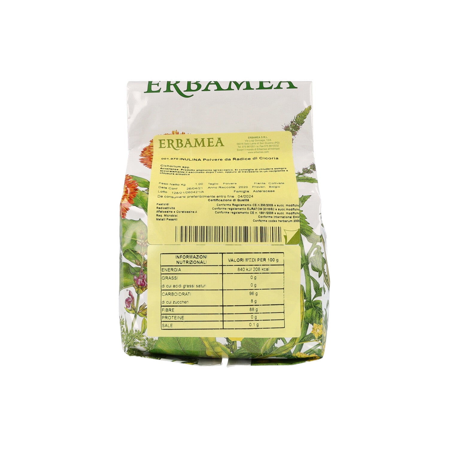 INULINA POLVERE RADICE CICORIA 1KG