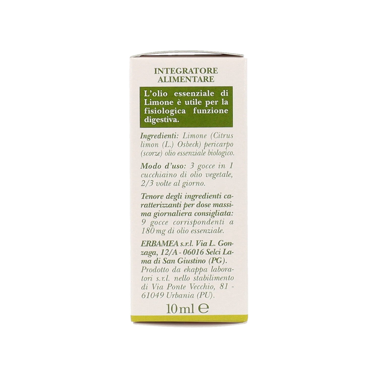 LIMONE OLIO ESSENZIALE 10ML
