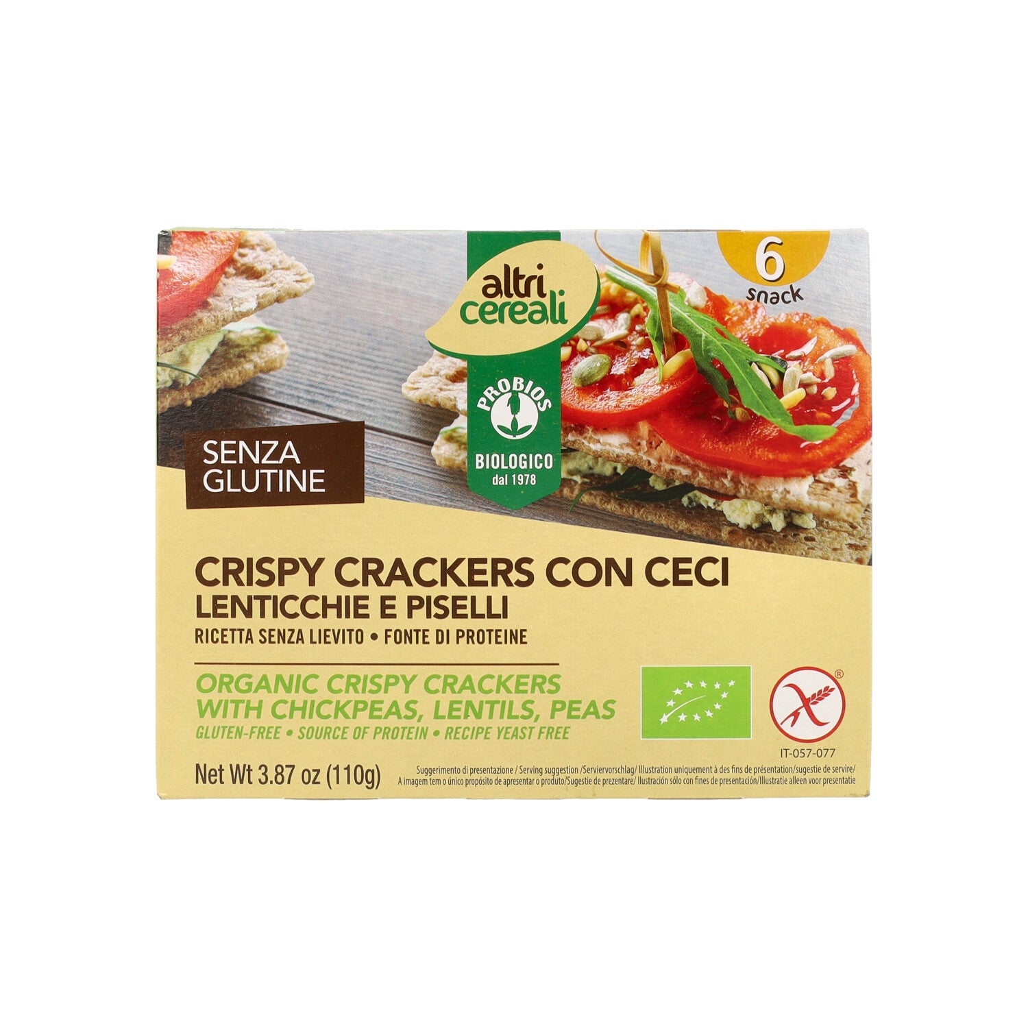 CRISPY CRACKERS CECI LENTICCHIE PISELLI 110G