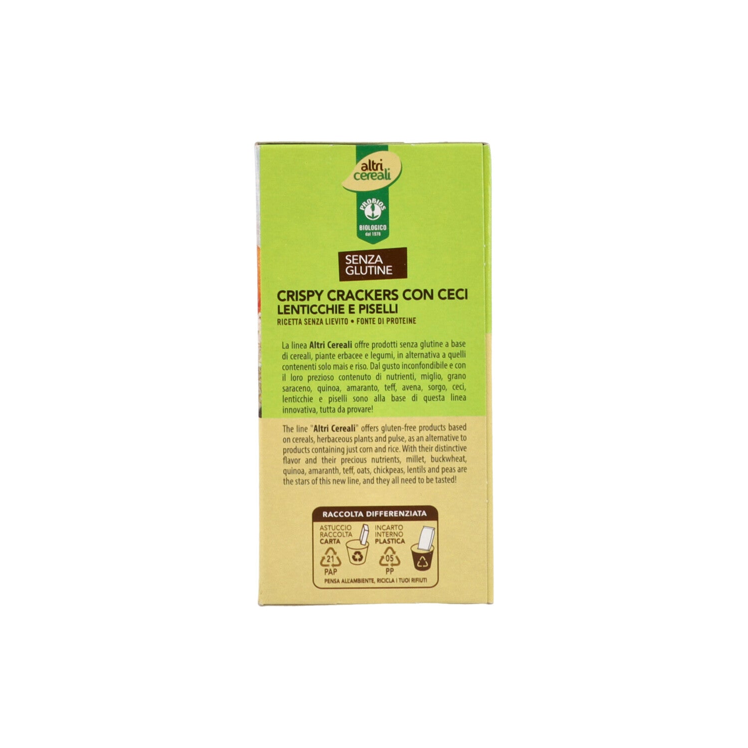 CRISPY CRACKERS CECI LENTICCHIE PISELLI 110G