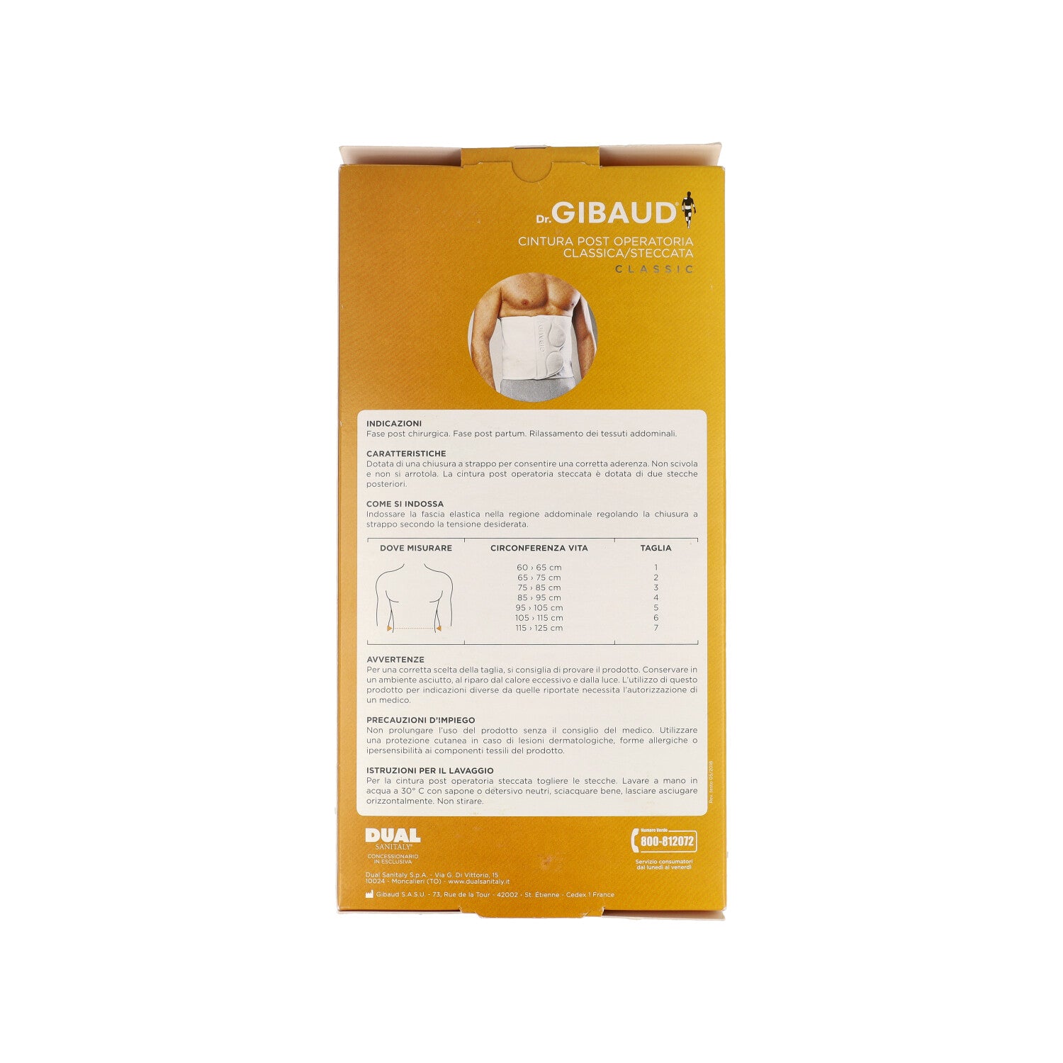 GIBAUD CLASSIC CINTURA POST OPERATORIA STECCATA 1