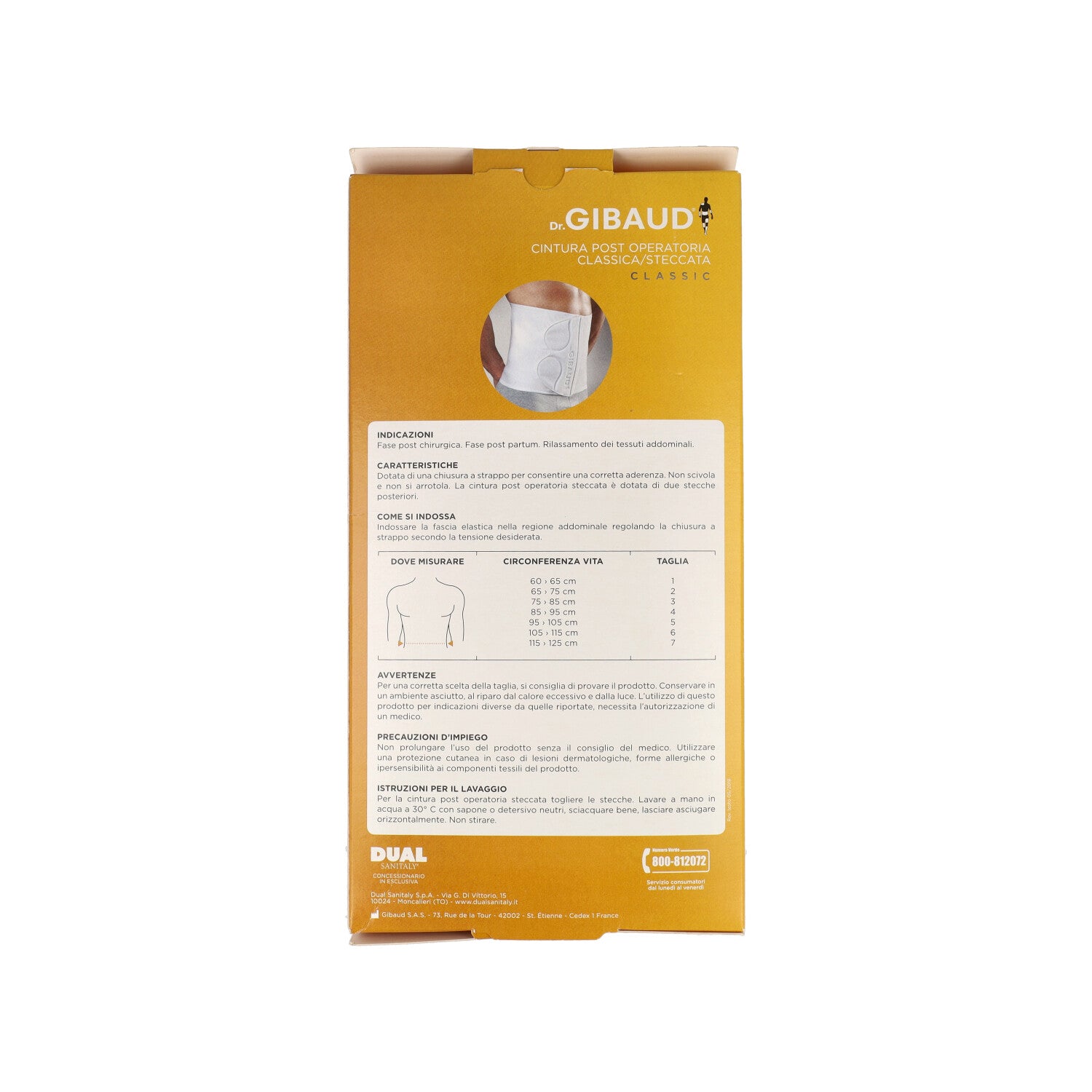GIBAUD CLASSIC CINTURA POST OPERATORIA STECCATA 5