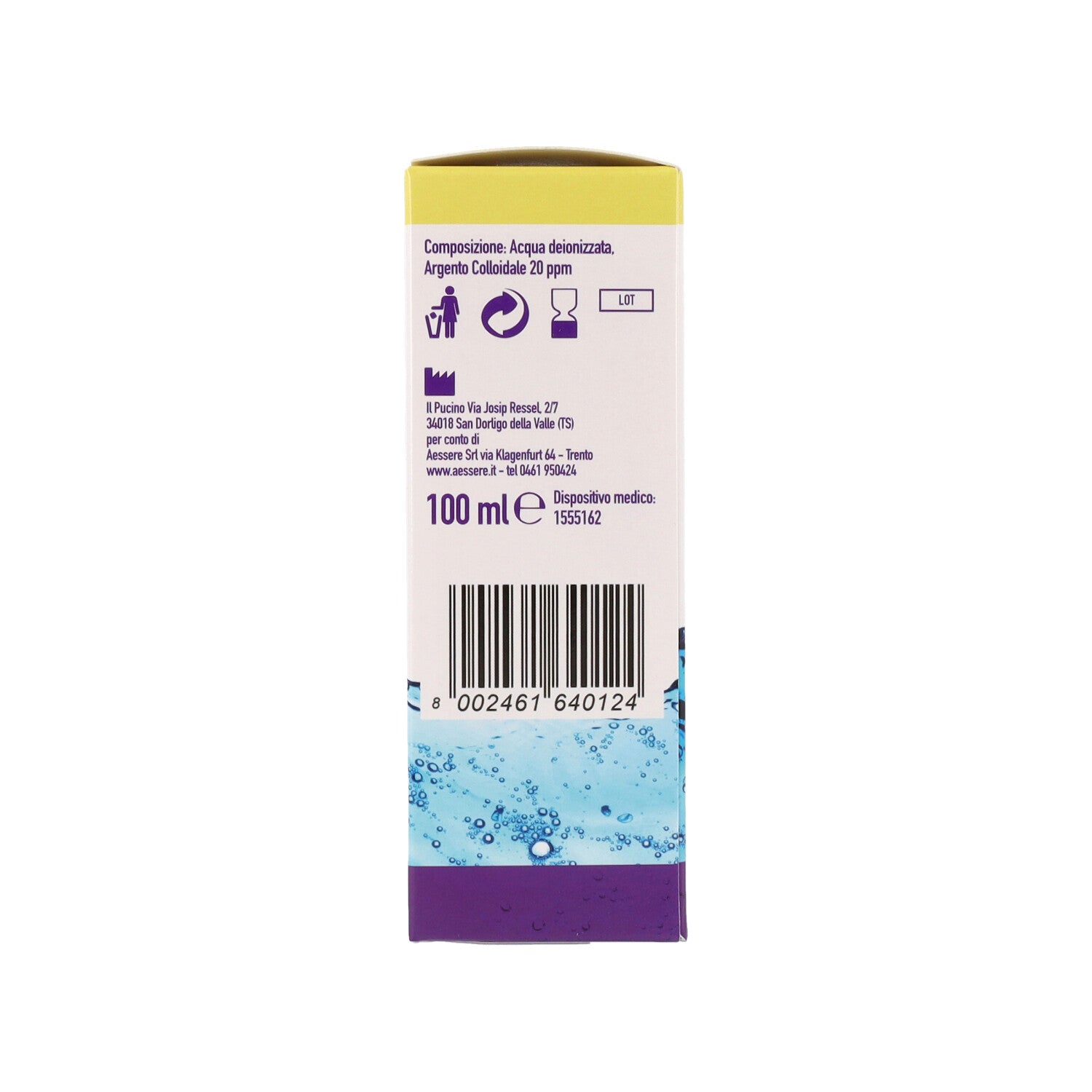 SILVER WATER ARGENTO COLLOIDALE 100ML