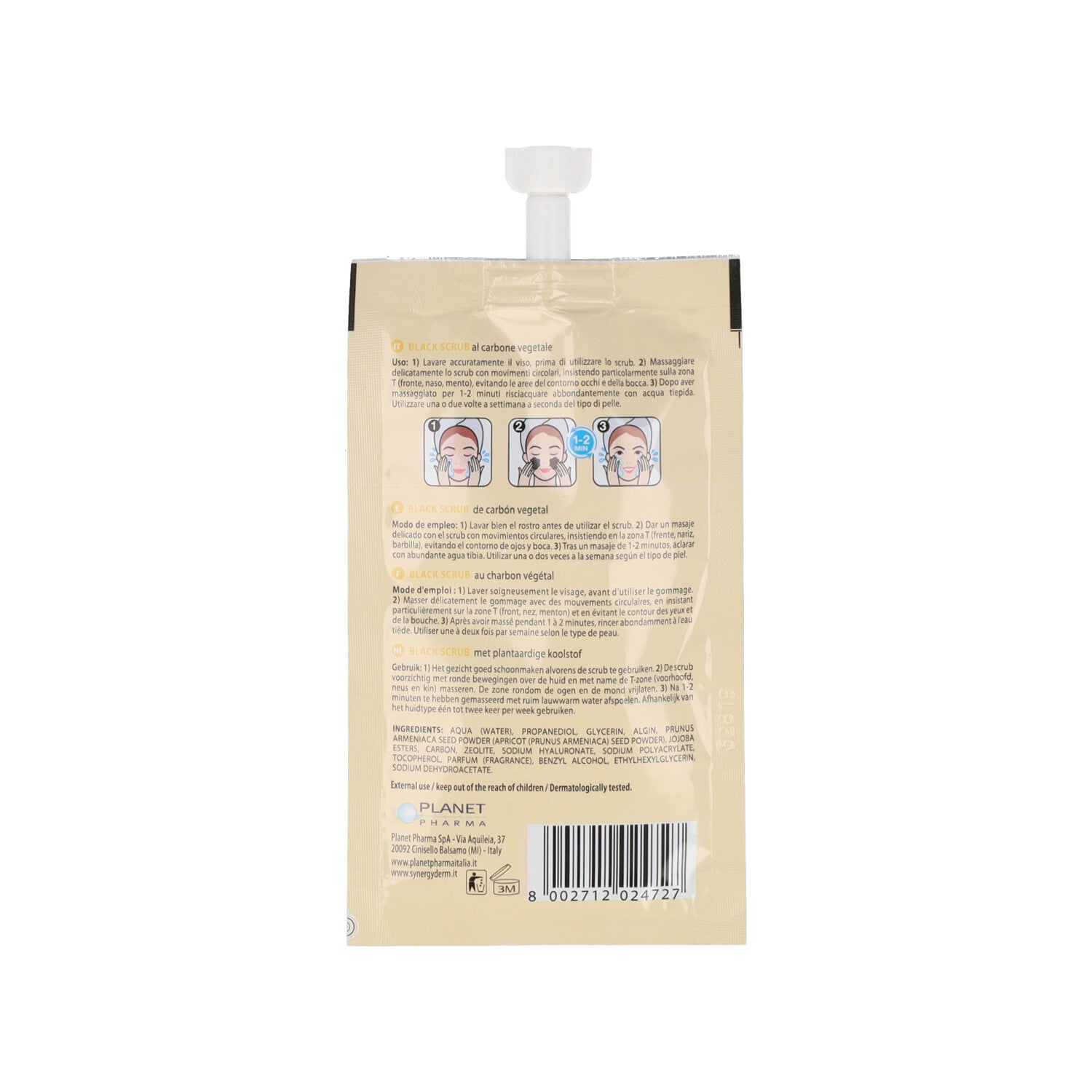 SYNERGY DERM BLACK SCRUB - 15 ML