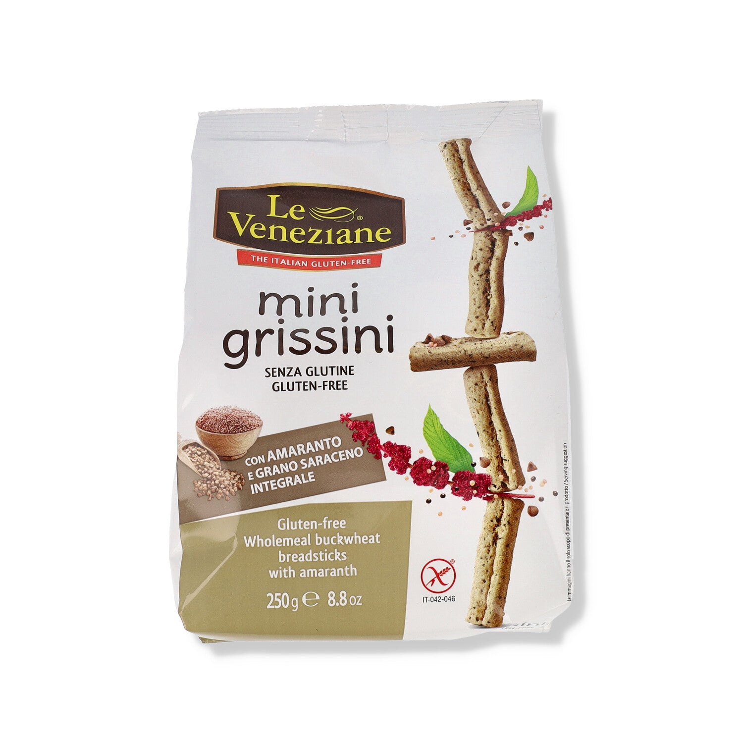 LE VENEZIANE MINIGRISSINI AMARANTO GRANO SARACENO 250 G