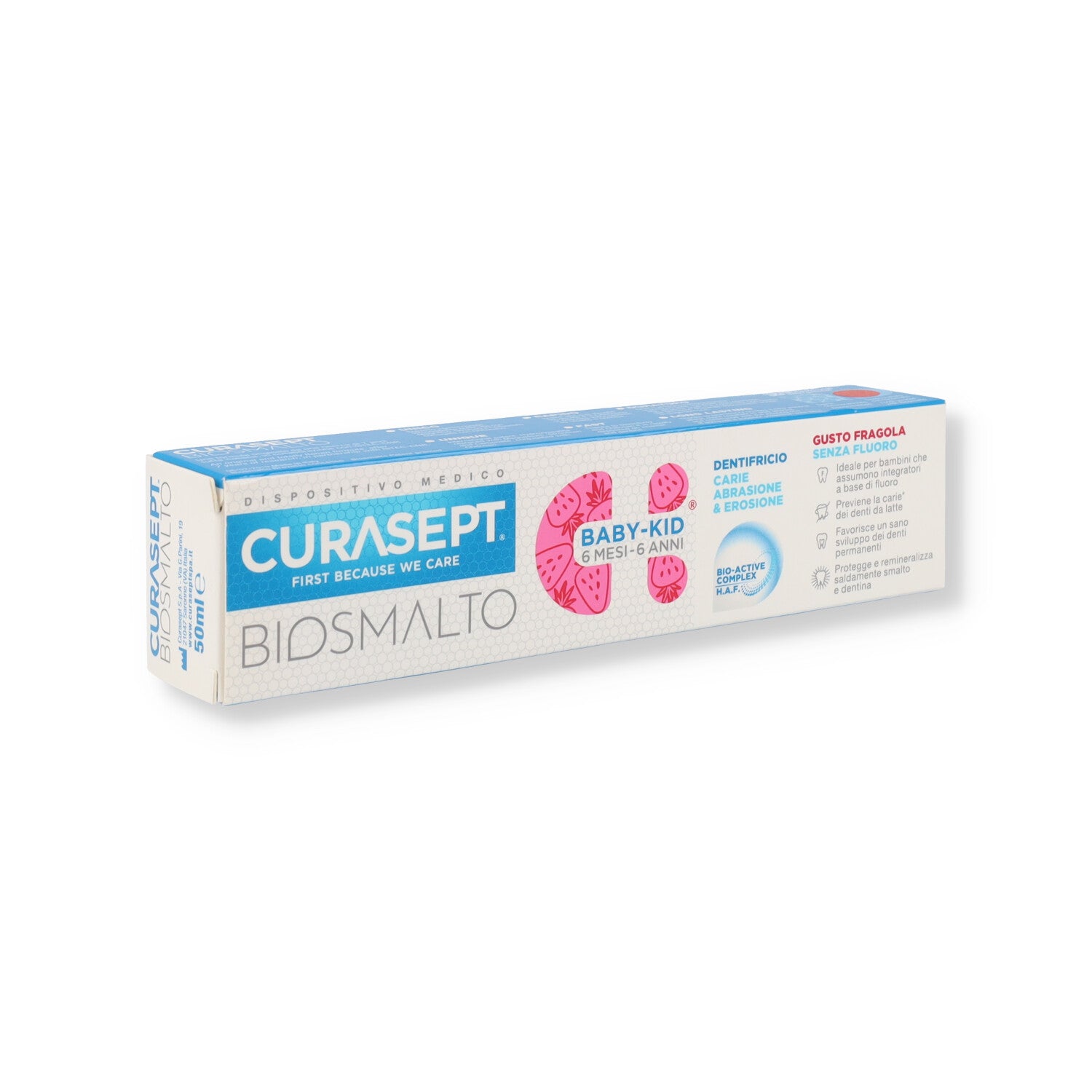 DENTIFRICIO BABY&KID SENZA FLUORO 50ML FRAGOLA
