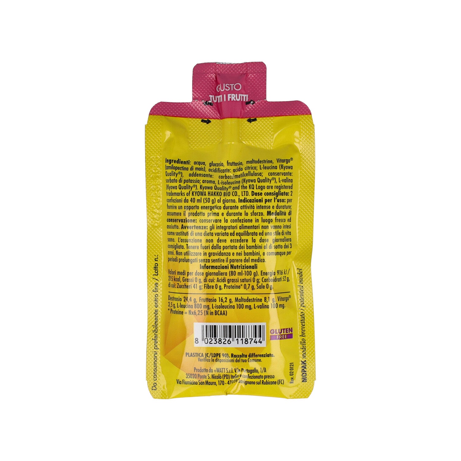 BCAA RIDE GEL+ TUTTI FRUTTI 40ML