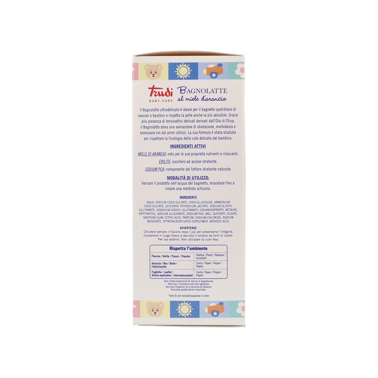 TRUDI BABY CARE BAGNOLATTE 250ML