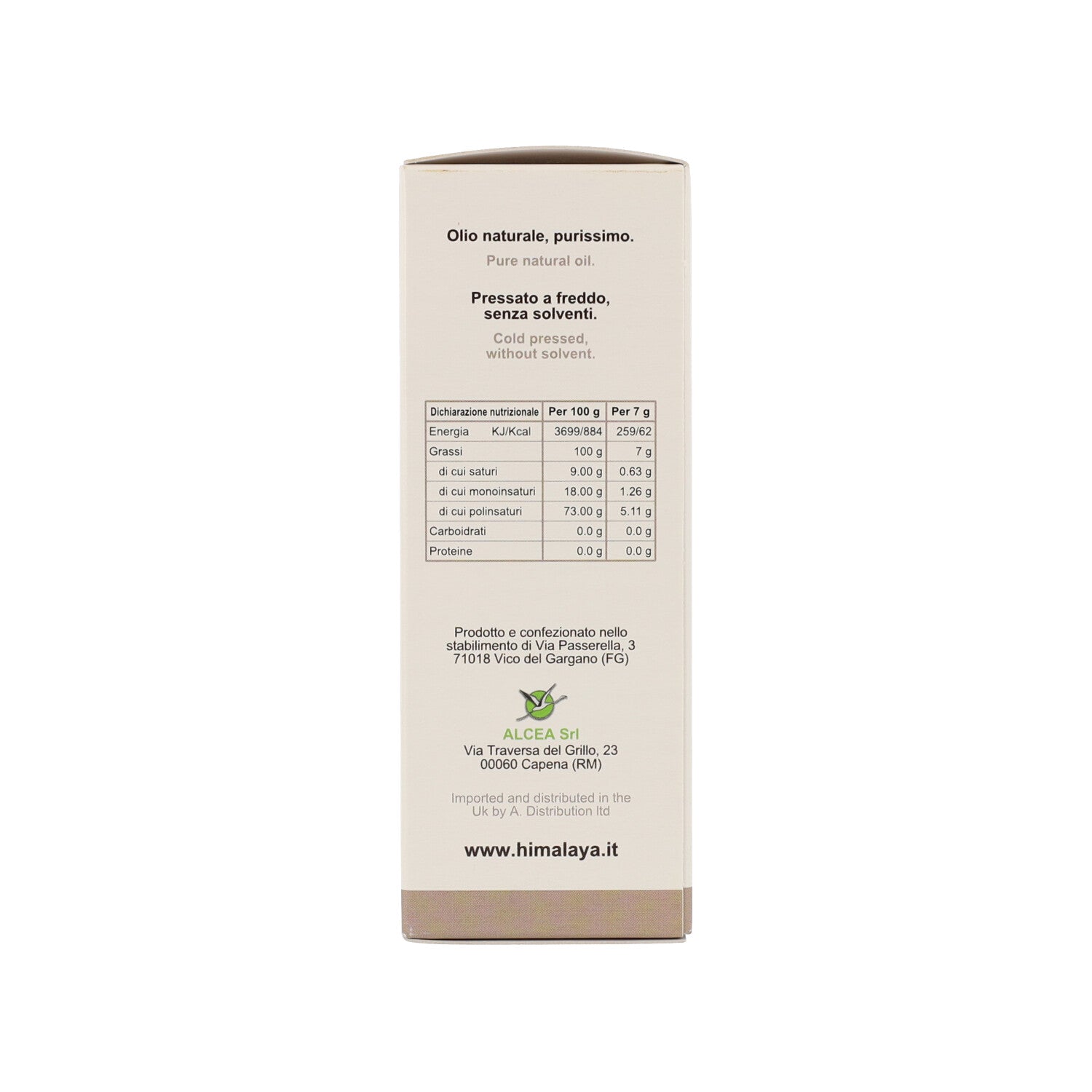 BIO ESSENZE OLIO SEMI LINO 125ML