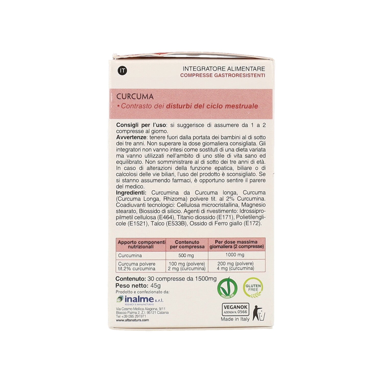 CURCUMA 30 CPR TERRANATA