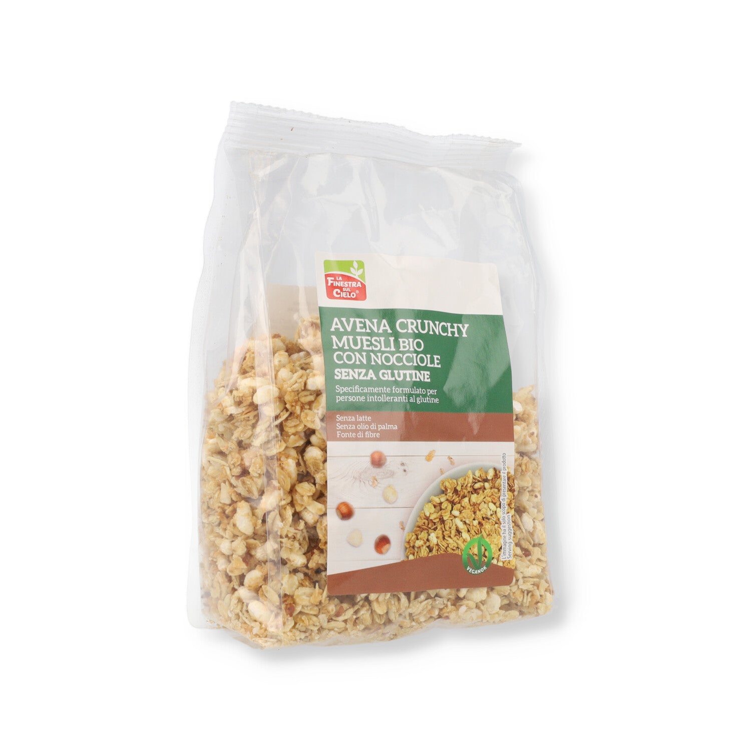 CRUNCHY AVENA NOCCIOLE 250G S/GLUTINE
