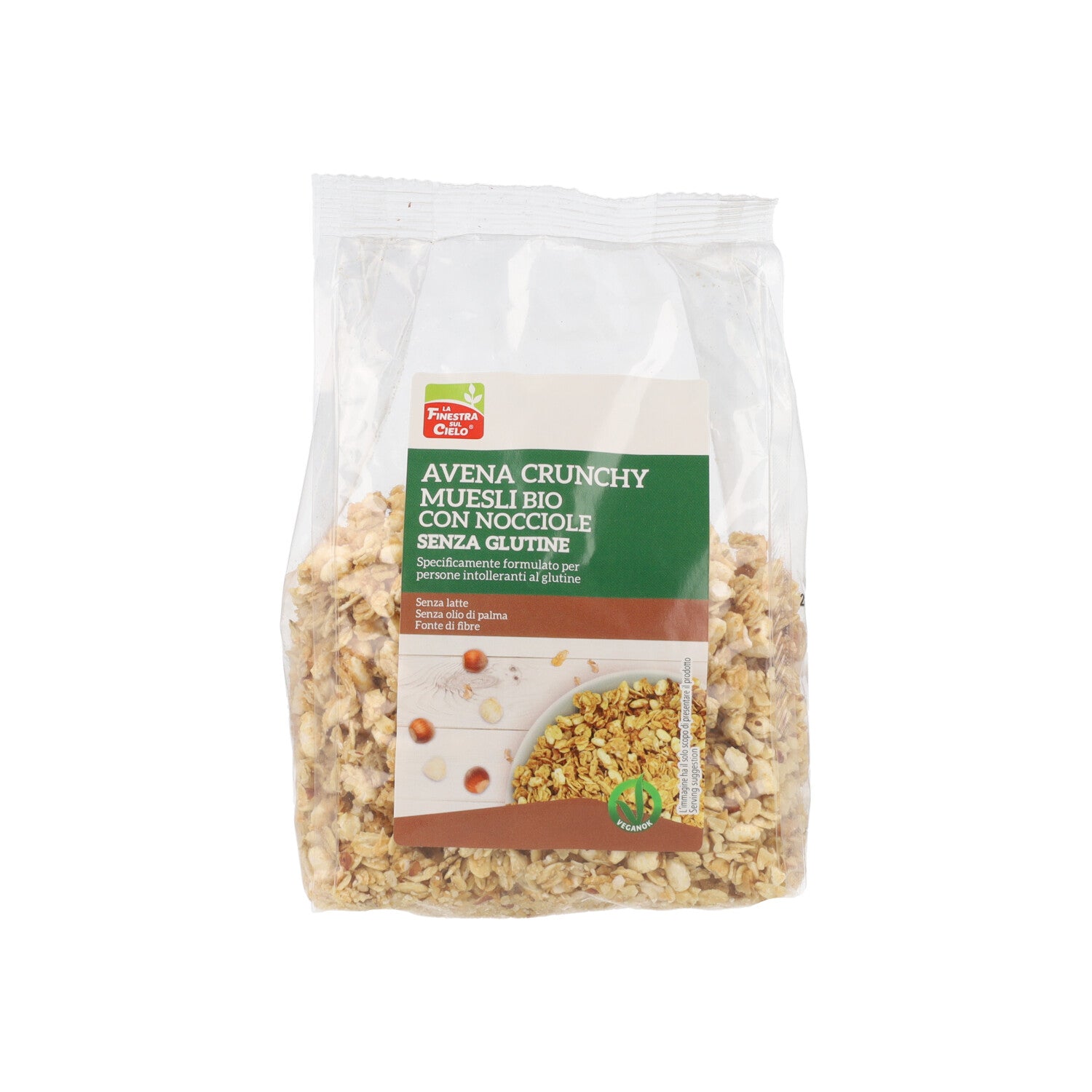 CRUNCHY AVENA NOCCIOLE 250G S/GLUTINE