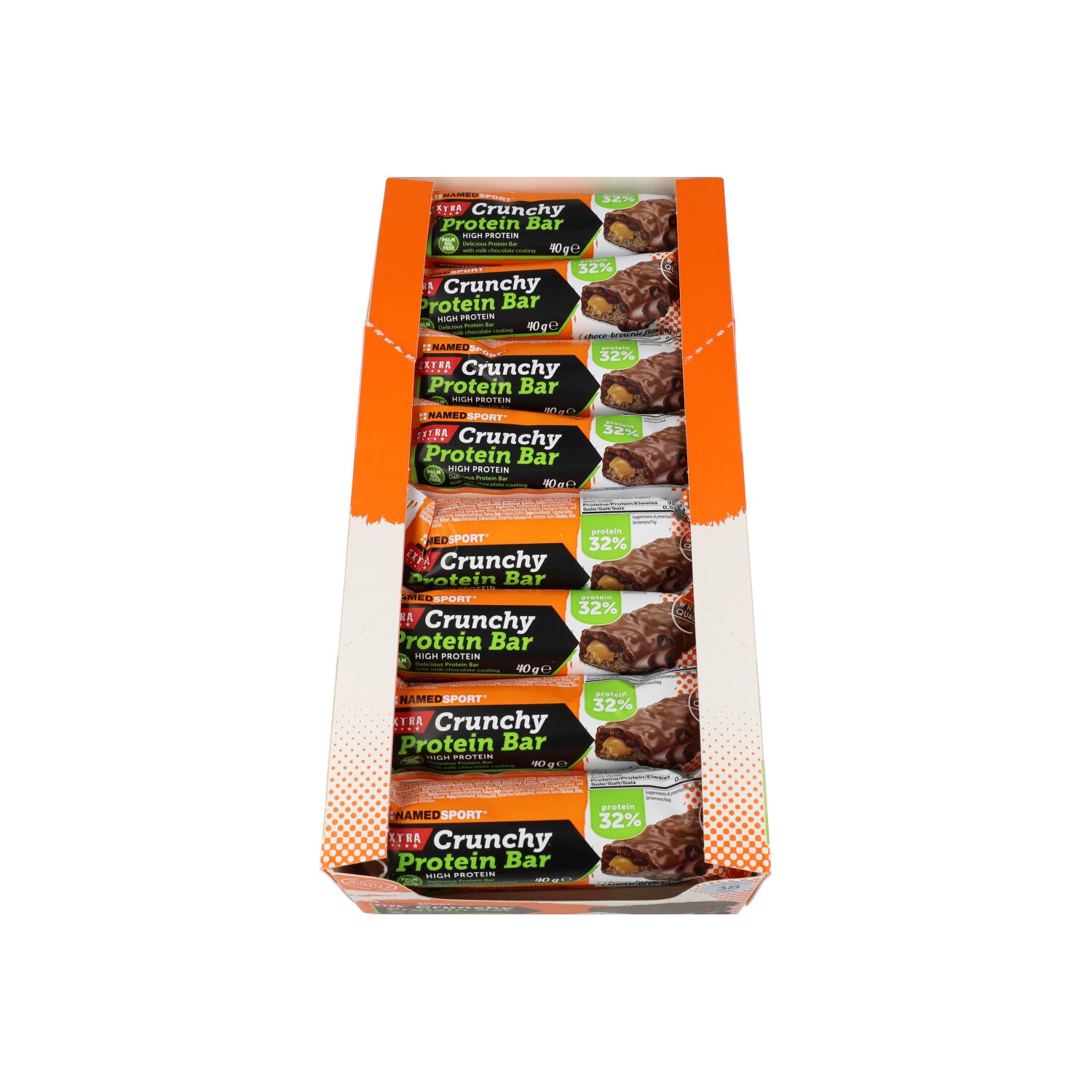 CRUNCHY PROTEIN BAR CHOCO-BROWNIE - 40G - 24 PEZZI