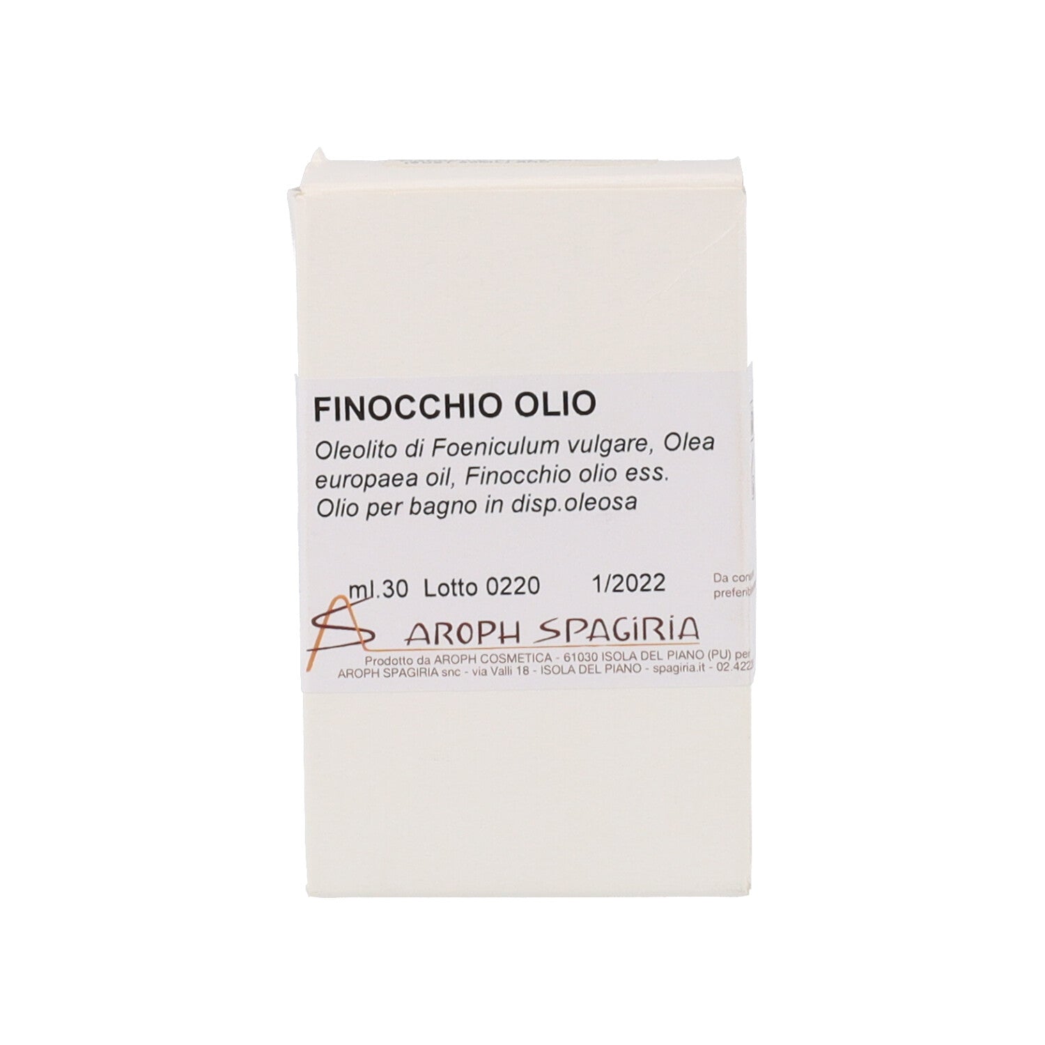 FINOCCHIO OLIO 30ML AROPH SPAGIRIA