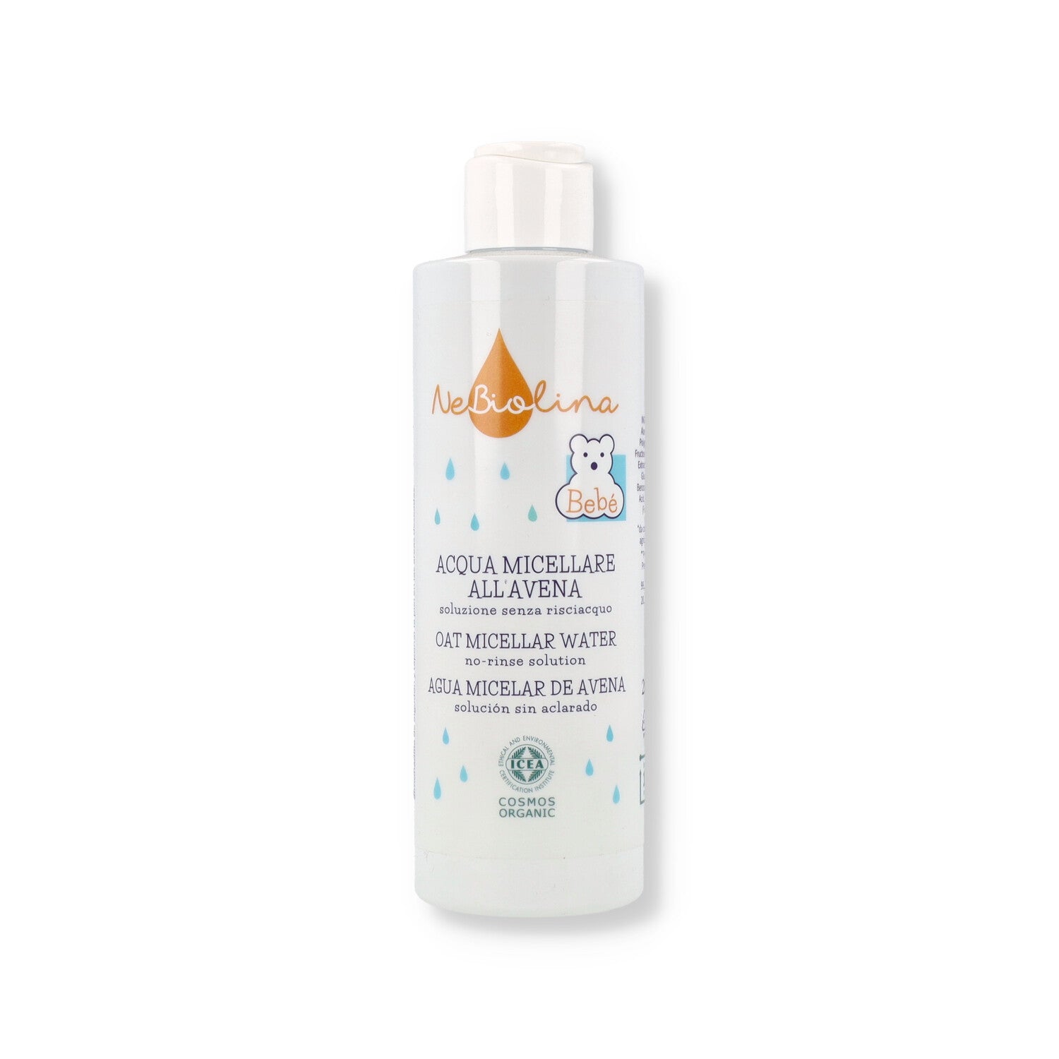 NEBIOLINA ACQUA MICELLARE AVENA BEBE 200ML S/RISCIACQUO GREENPROJECT