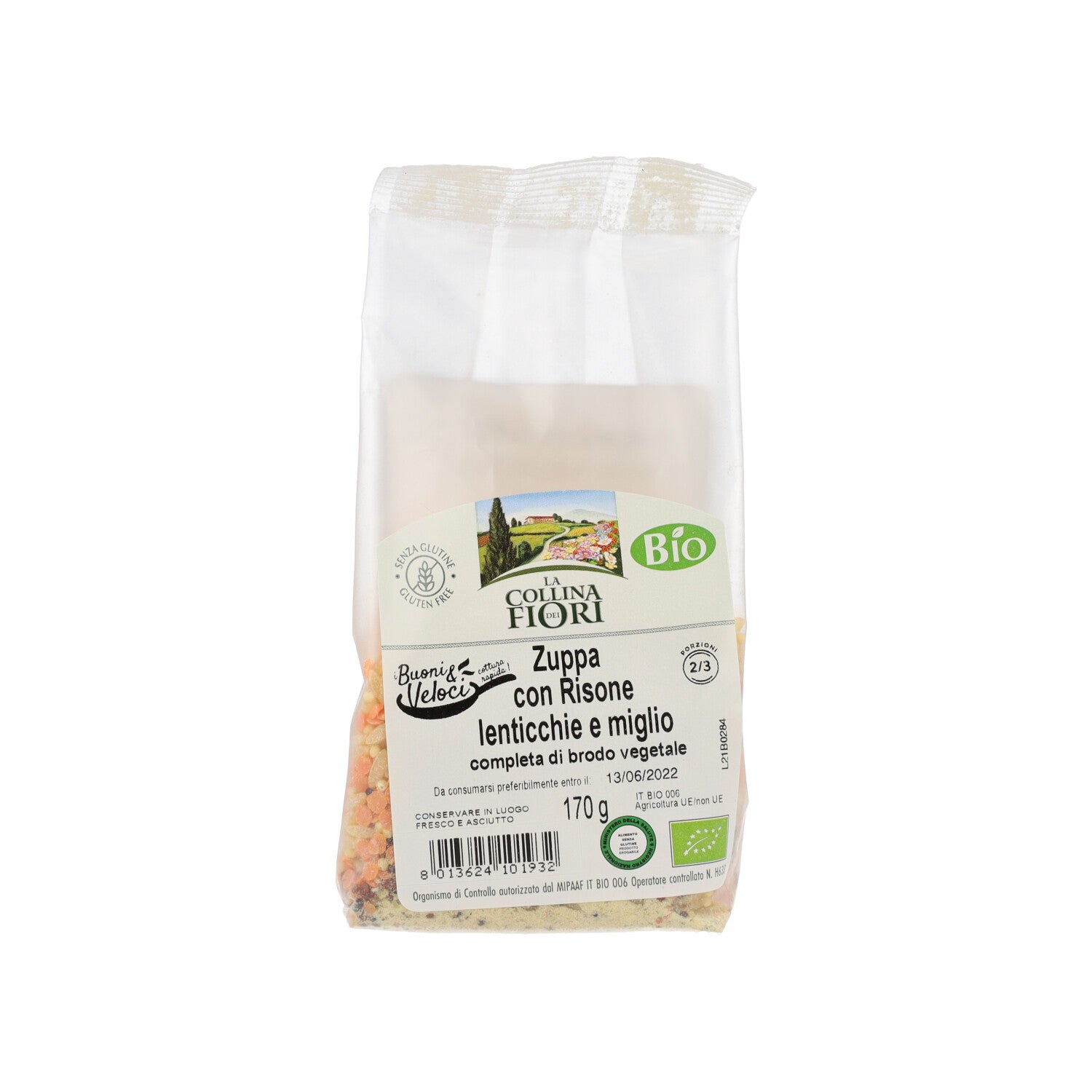 ZUPPA RISONE LENTICCHIE MIGLIO 170G