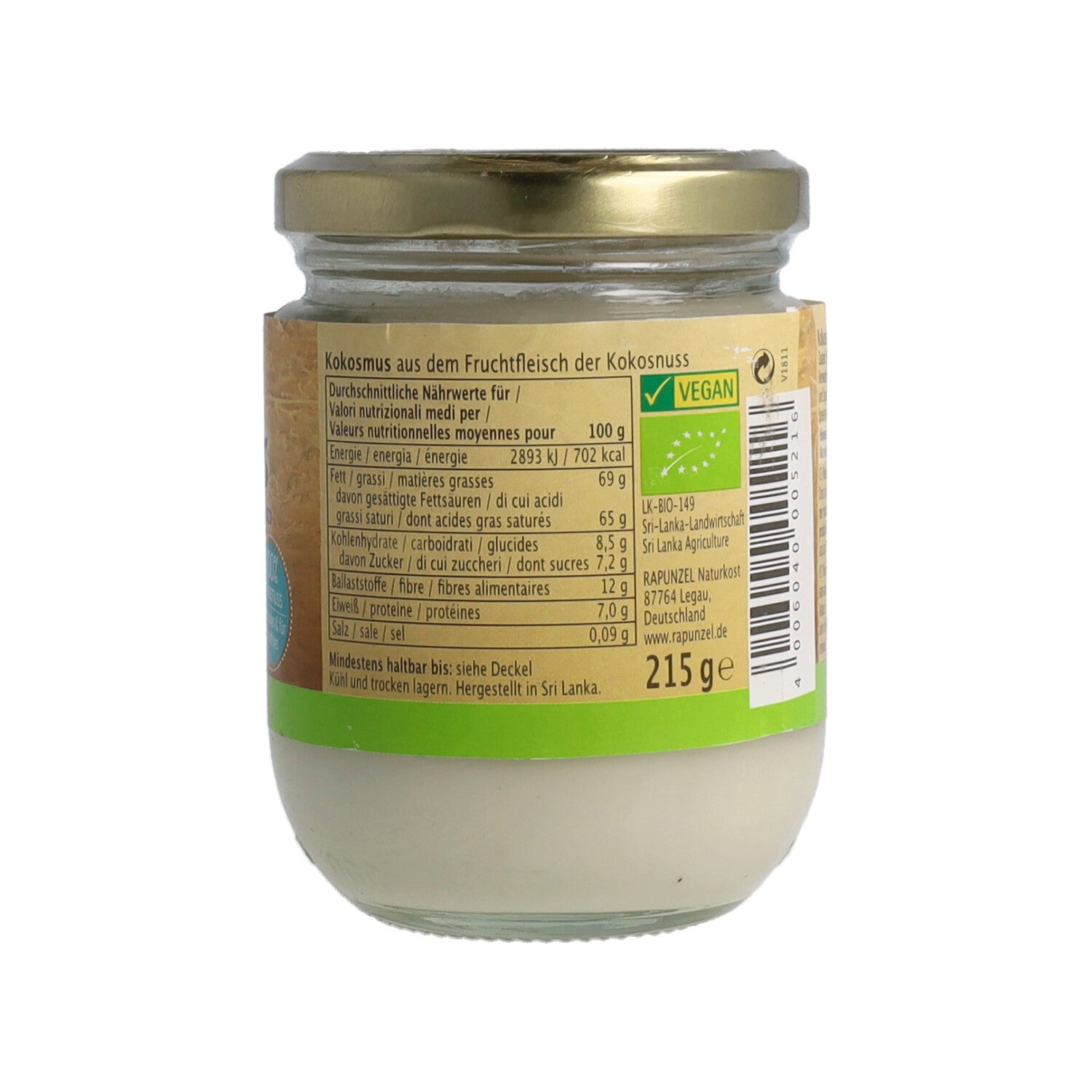 RAPUNZEL PUREA COCCO 215G