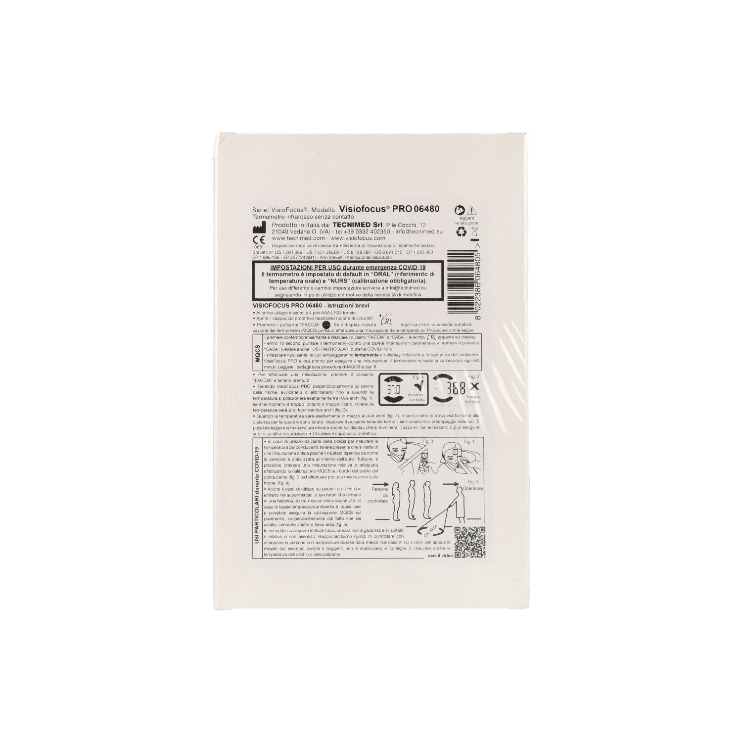 TERMOMETRO VISIOFOCUS PRO 06480 INFRAROSSI SENZA CONTATTO