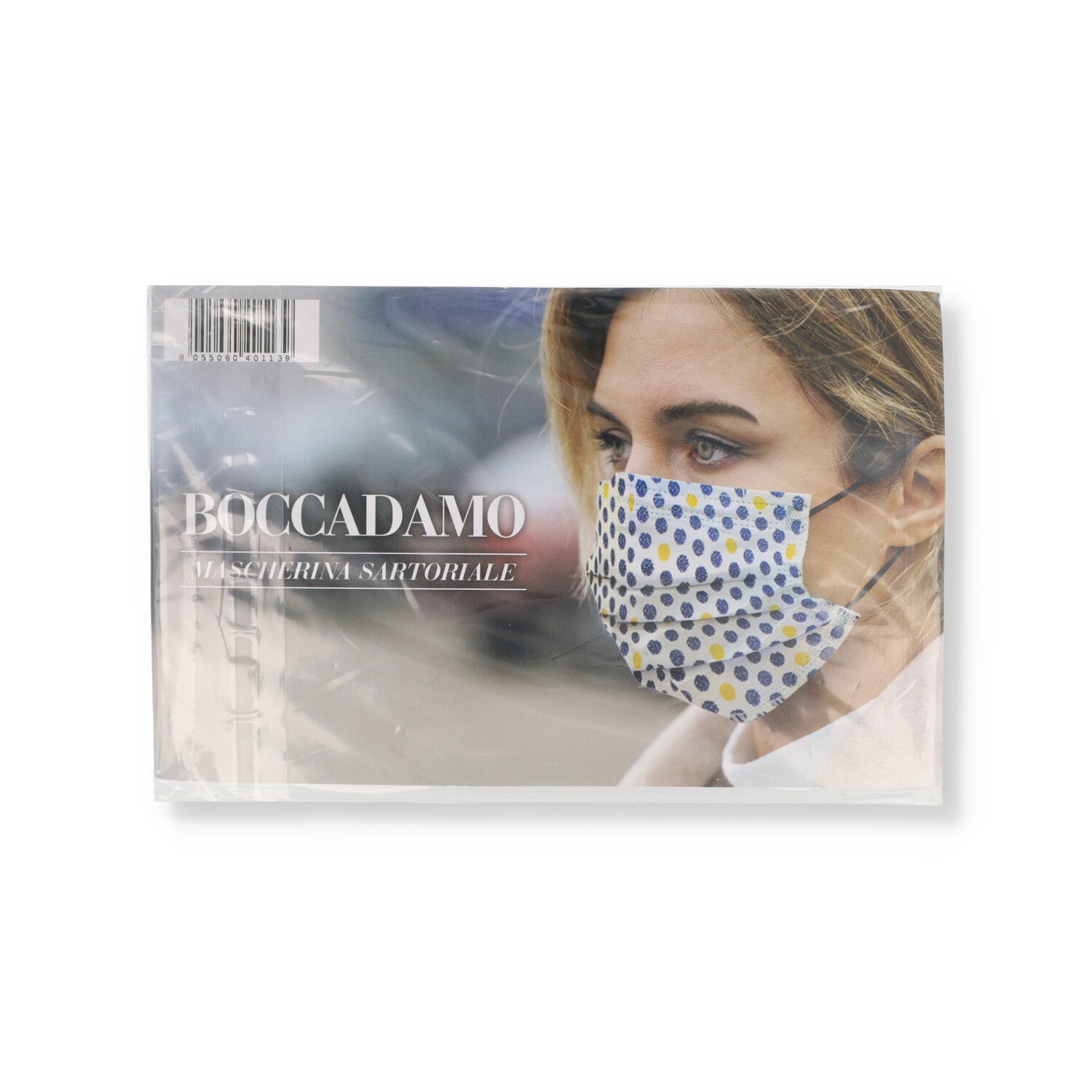 MASCHERINA LAV USO CIV 1PZ BIANC C/CATENA BLU/GIALLA BOCCADAMO