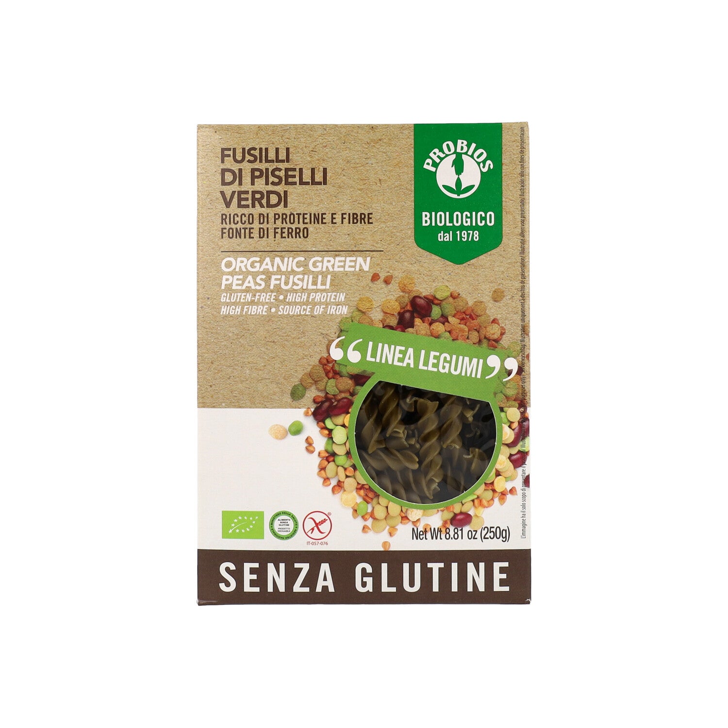 SPECIALITA' FUSILLI PISELLI VERDI 250G