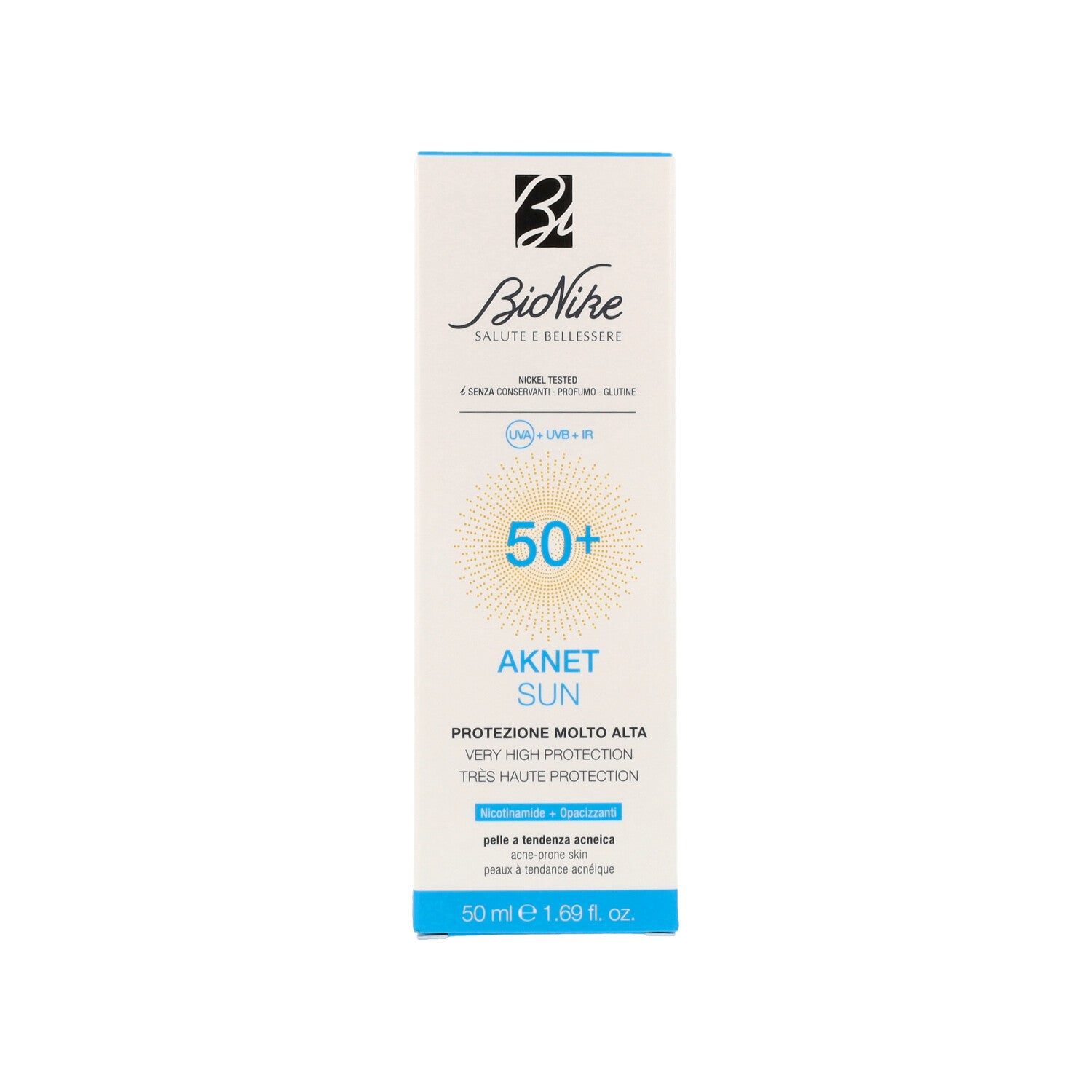 BIONIKE AKNET SUN PRPTEZIONE SOLARE ACNE SPF50+ 50 ML