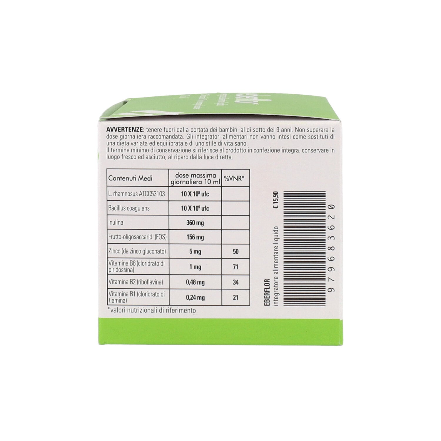 EBERFLOR 12 FLACONICI X 10ML GUSTO AGRUMI
