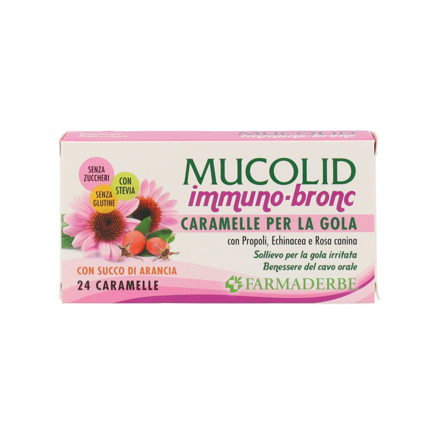 MUCOLID BRONC IMMUNO 24 CARAMELLE
