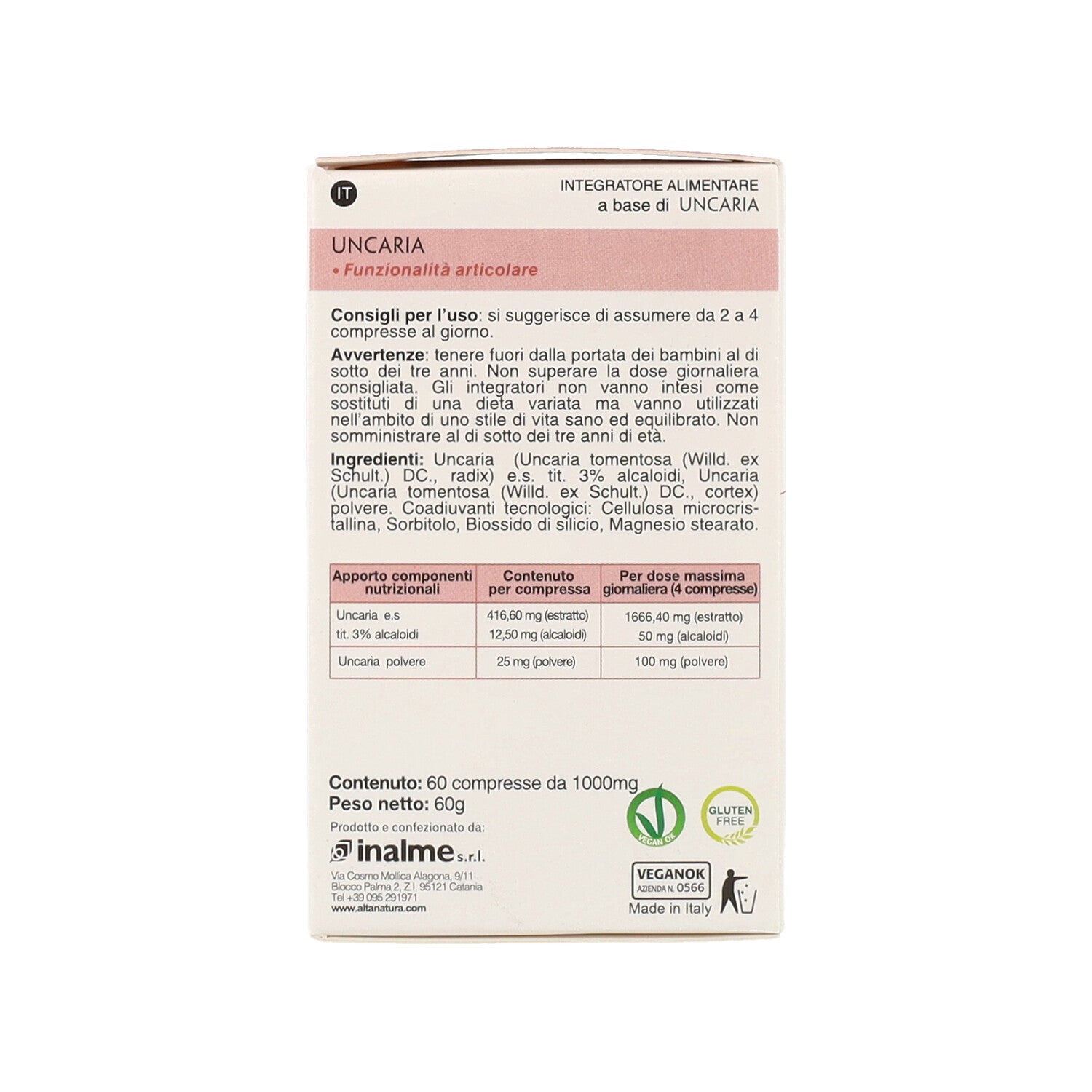UNCARIA 60 CPR TERRANATA