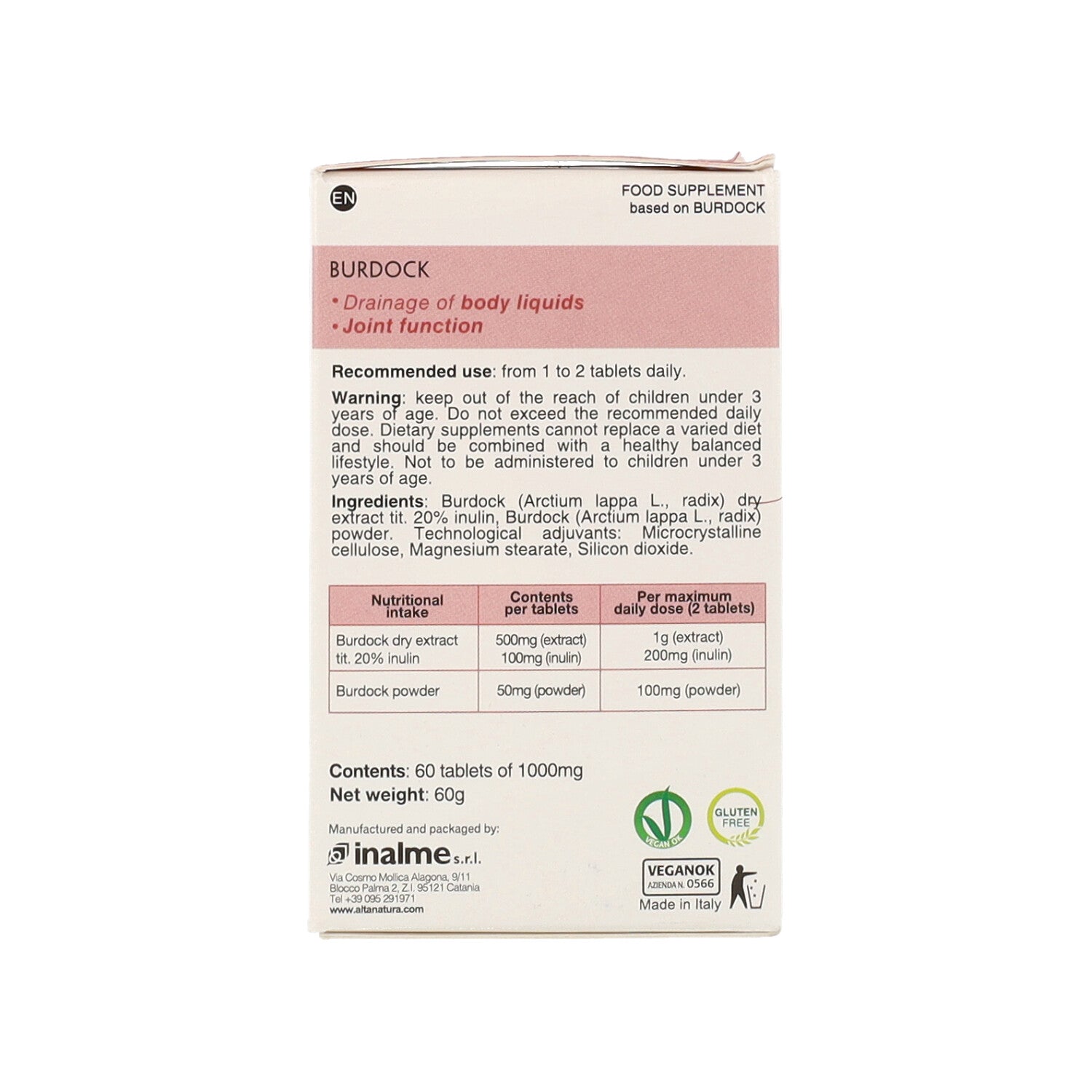 BARDANA 60 CPR TERRANATA