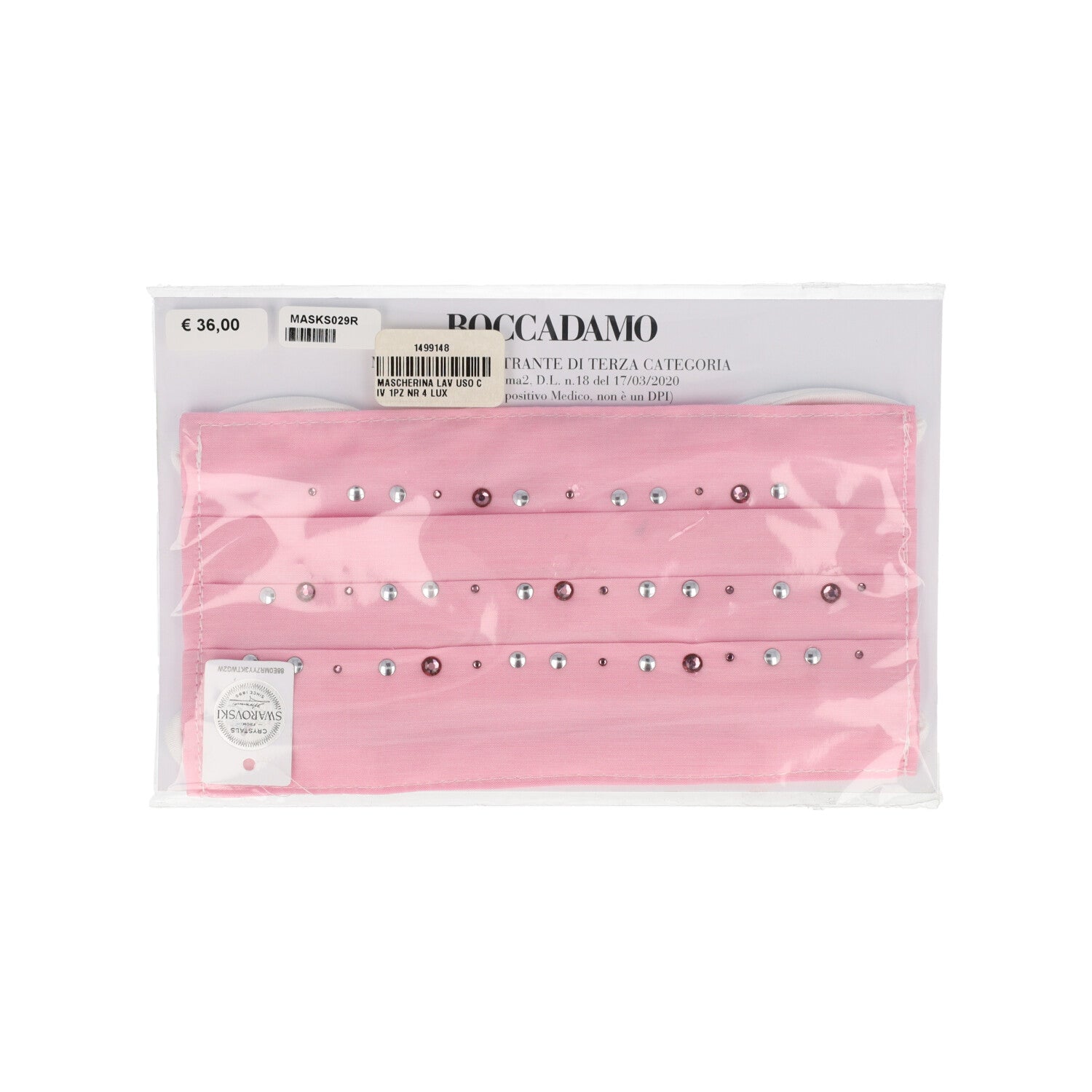 MASCHERINA LAV USO CIV 1PZ MASKS029R LUXURY BOCCADAMO