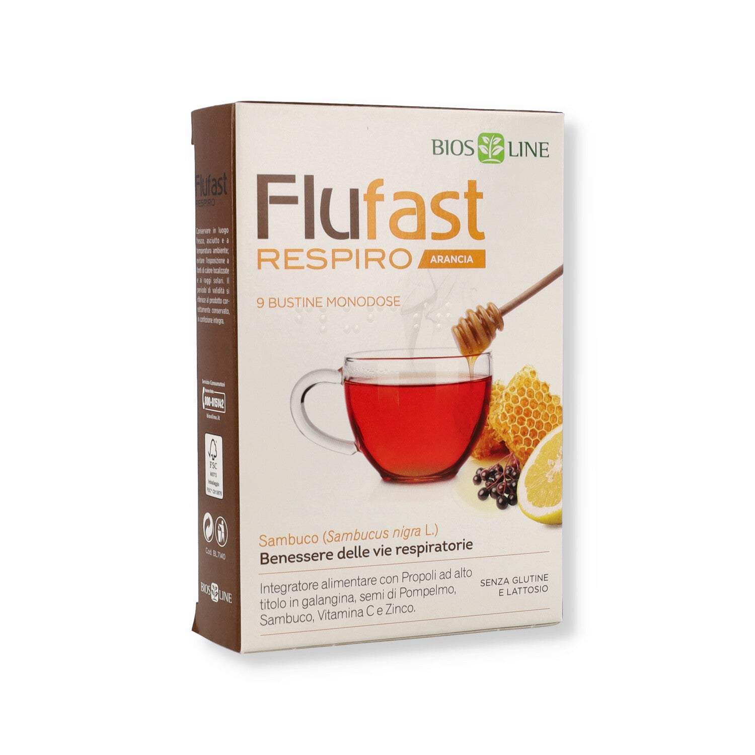 FLUFAST APIX RESPIRO ARANCIA 9 BUSTINE
