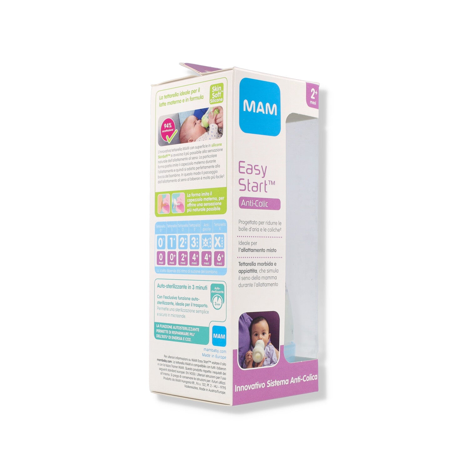 MAM EASY START BIBERON MASCHIO 260ML