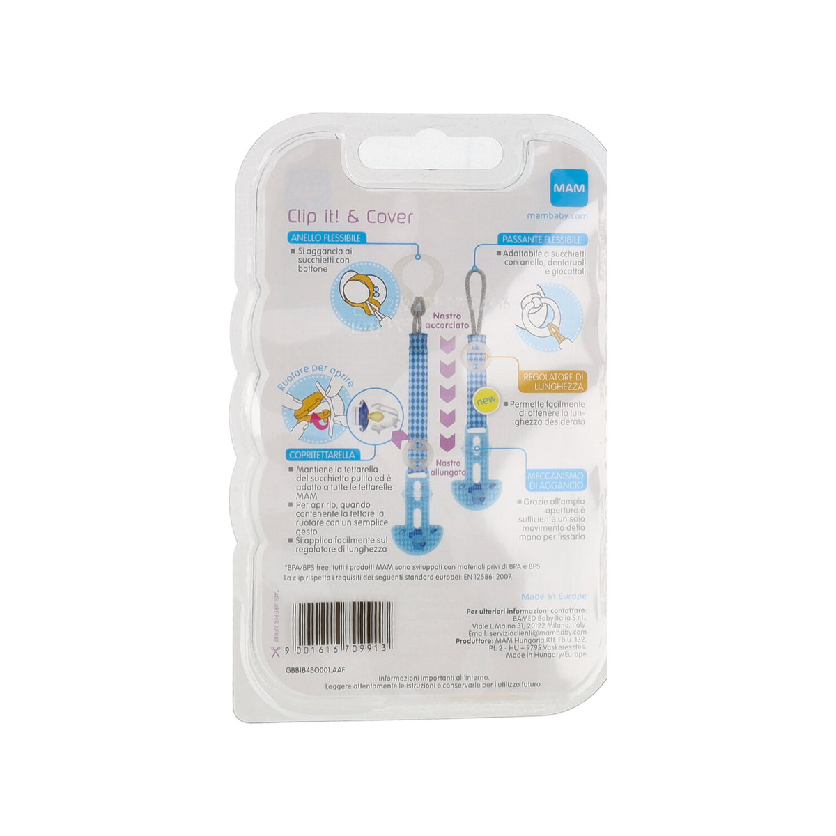 MAM CLIP IT & COVER PORTASUCCHIETTO BAMBINA