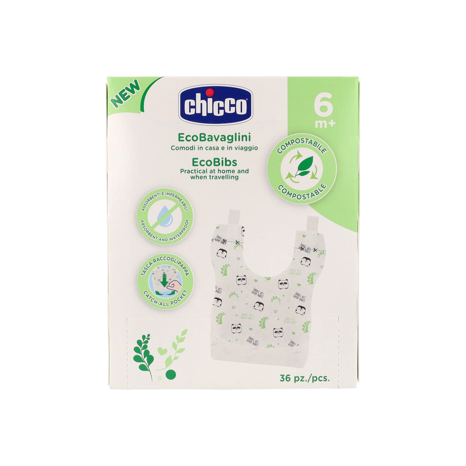 BAVAGLINI MONOUSO COMPOSTABILI 36PZ