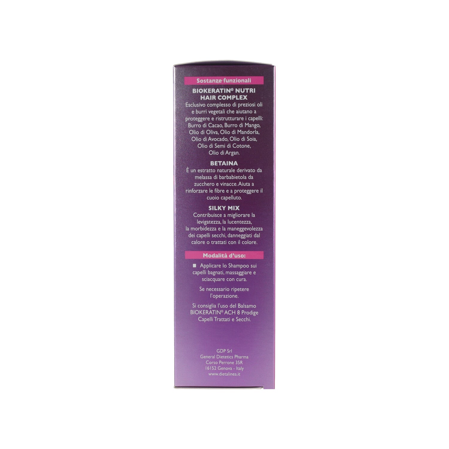 BIOKERATIN SHAMPOO CAP SECCHI