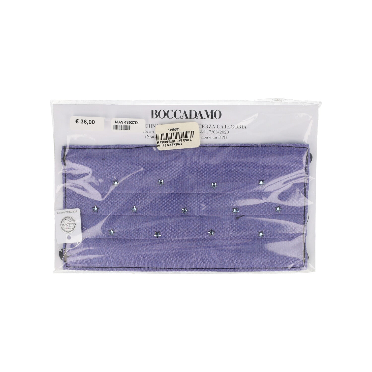 MASCHERINA LAV USO CIV 1PZ MASKS027D LUXURY BOCCADAMO