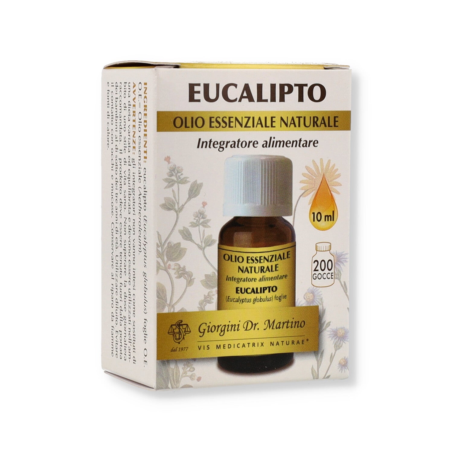 EUCALIPTO OLIO ESSENZIALE NATURALE 10ML