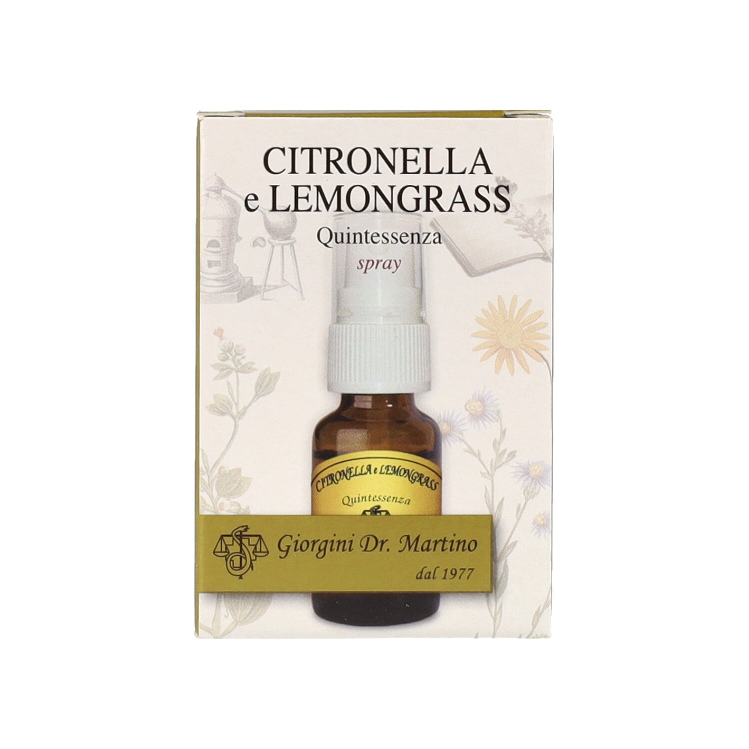 CITRONELLA LEMONGRASS QUINTESSENZA SPRAY 15ML