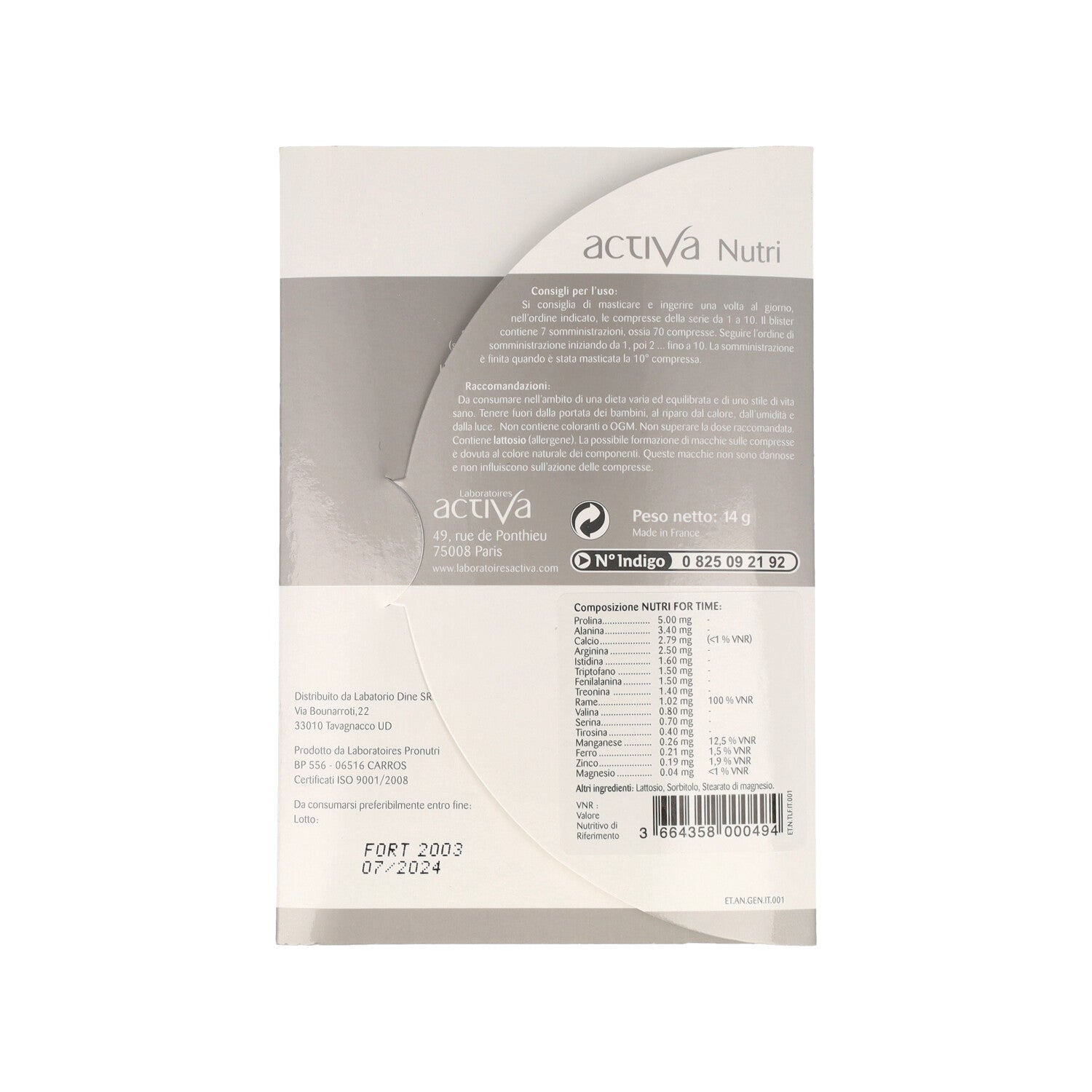 FORTIME 70 CAPSULE