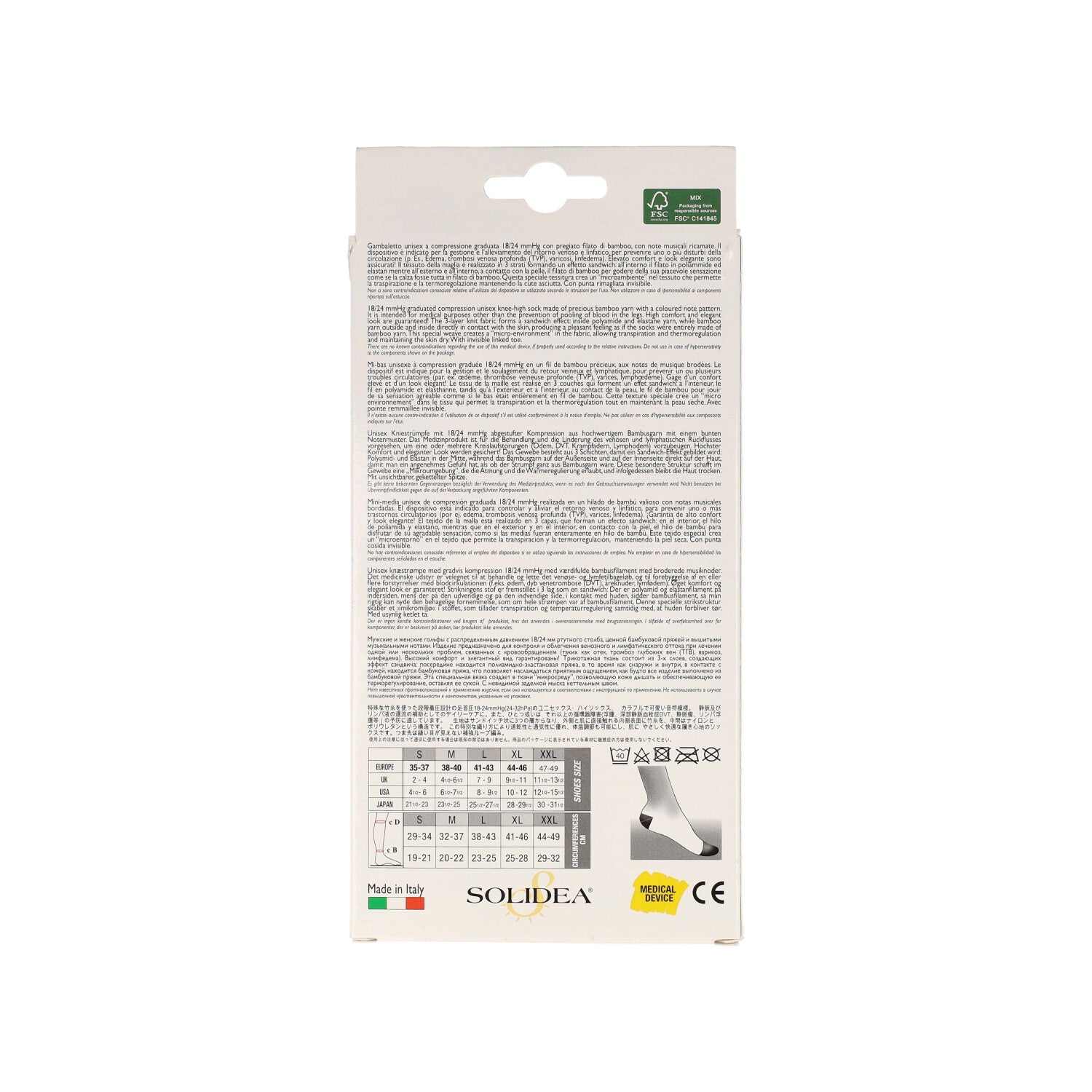 SOCKS FOR YOU BAMBOO MUSIC L BLU NAVY