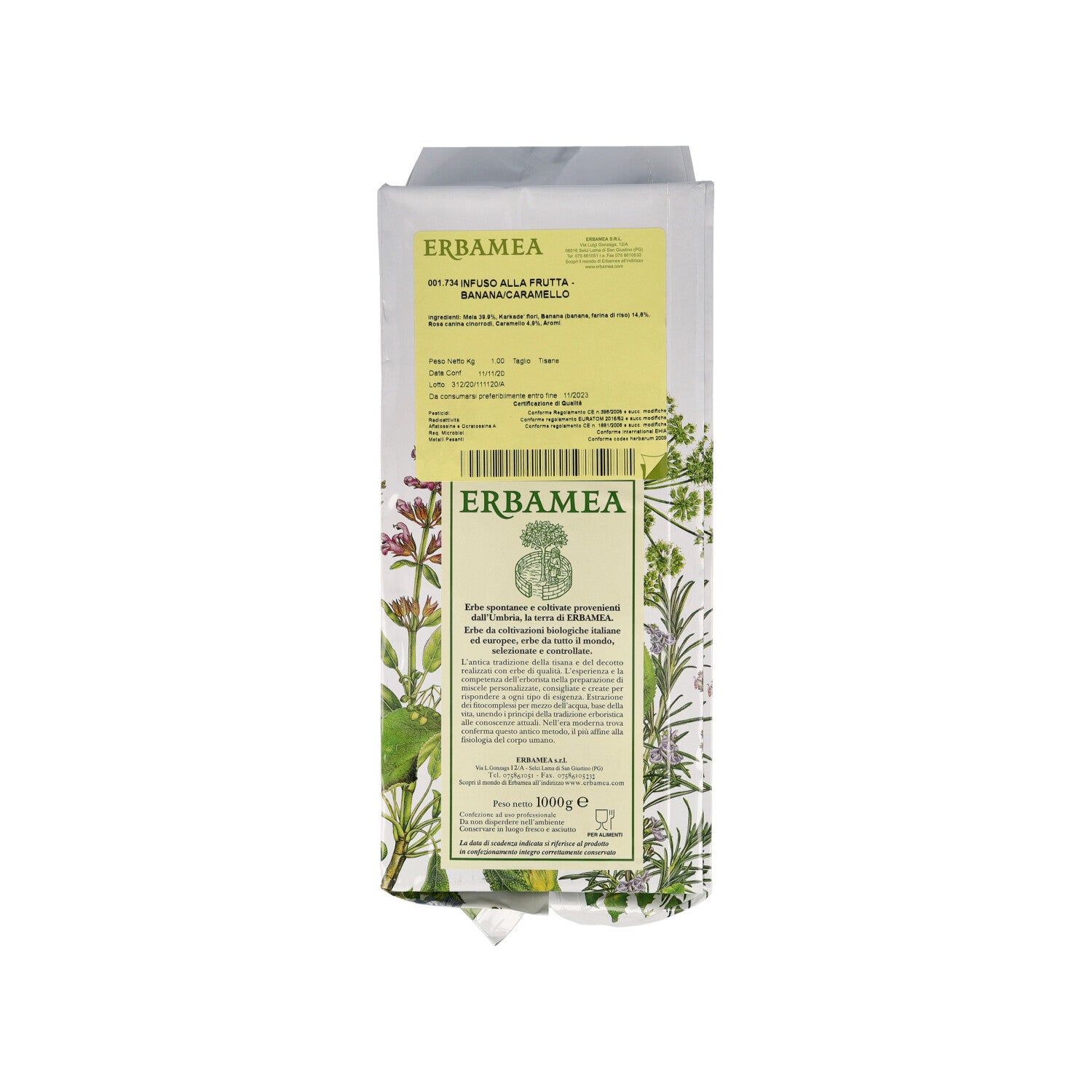 INFUSO FRUTTA BANANA CARAMELLO 1KG