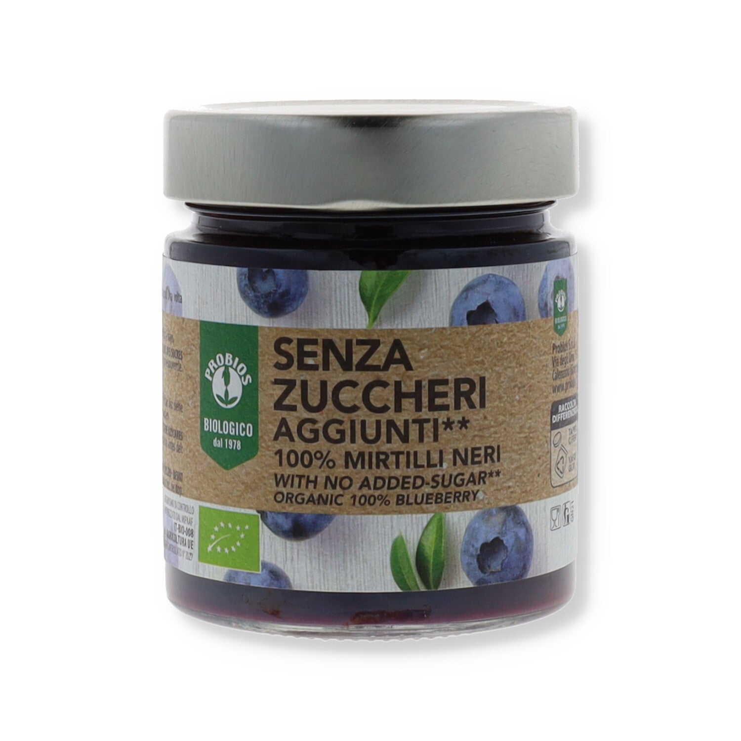 COMPOSTA 100% MIRTILLO SENZA ZUCCHERI AGGIUNTI 215G