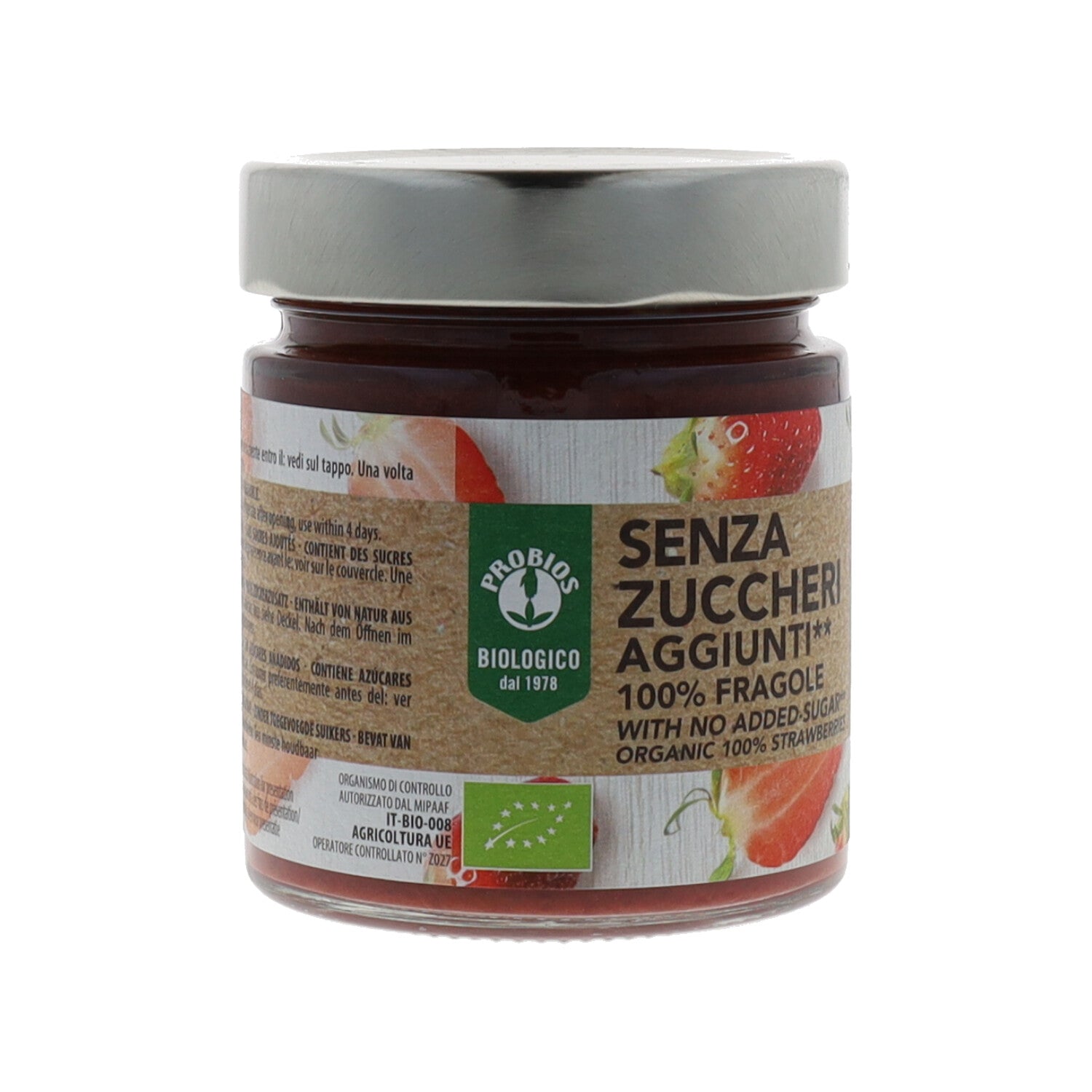 COMPOSTA 100% FRAGOLA SENZA ZUCCHERI AGGIUNTI 215G