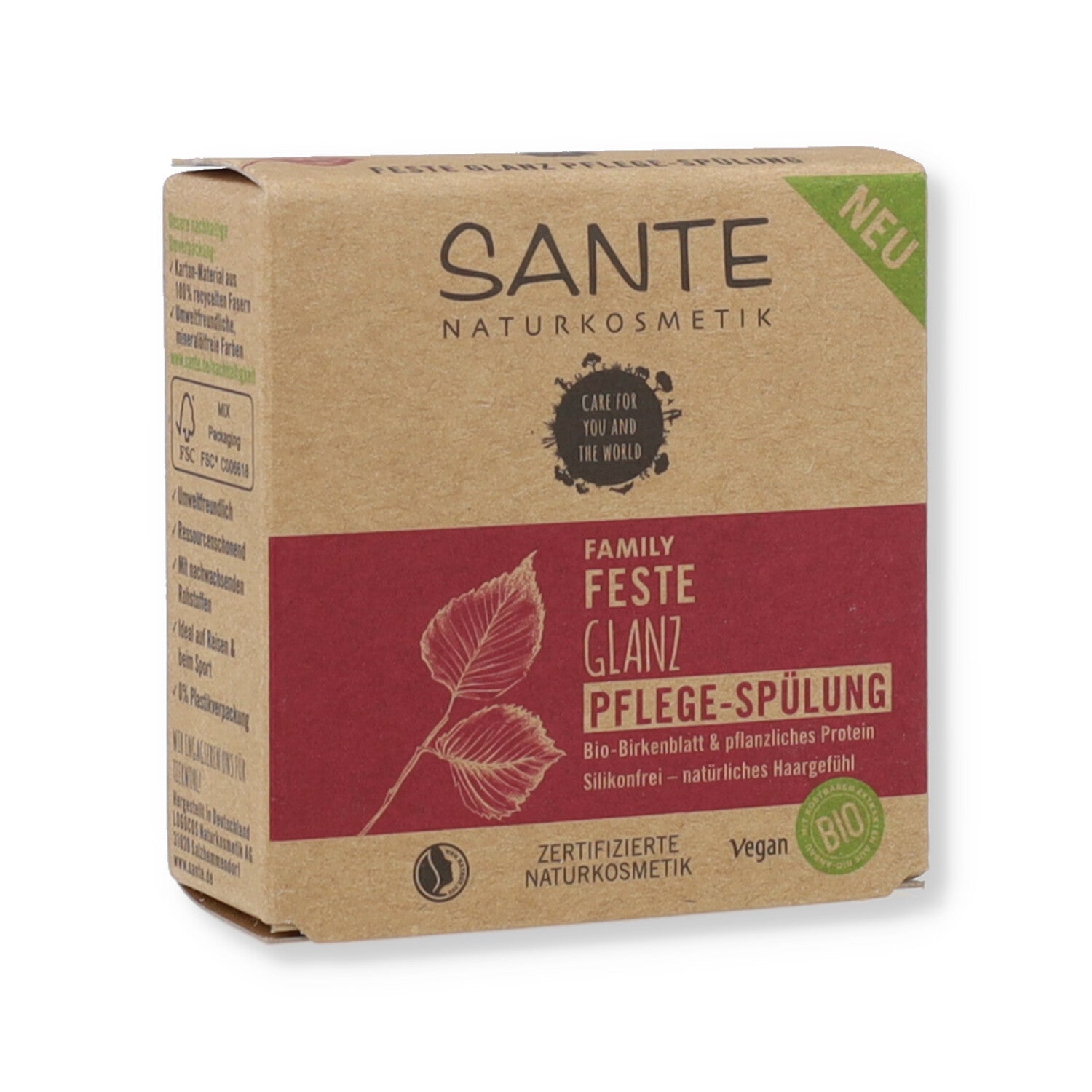 SANTE BALSAMO SOLIDO LUCENTEZZA BETULLA E PROTEINE VEGETALI BIO