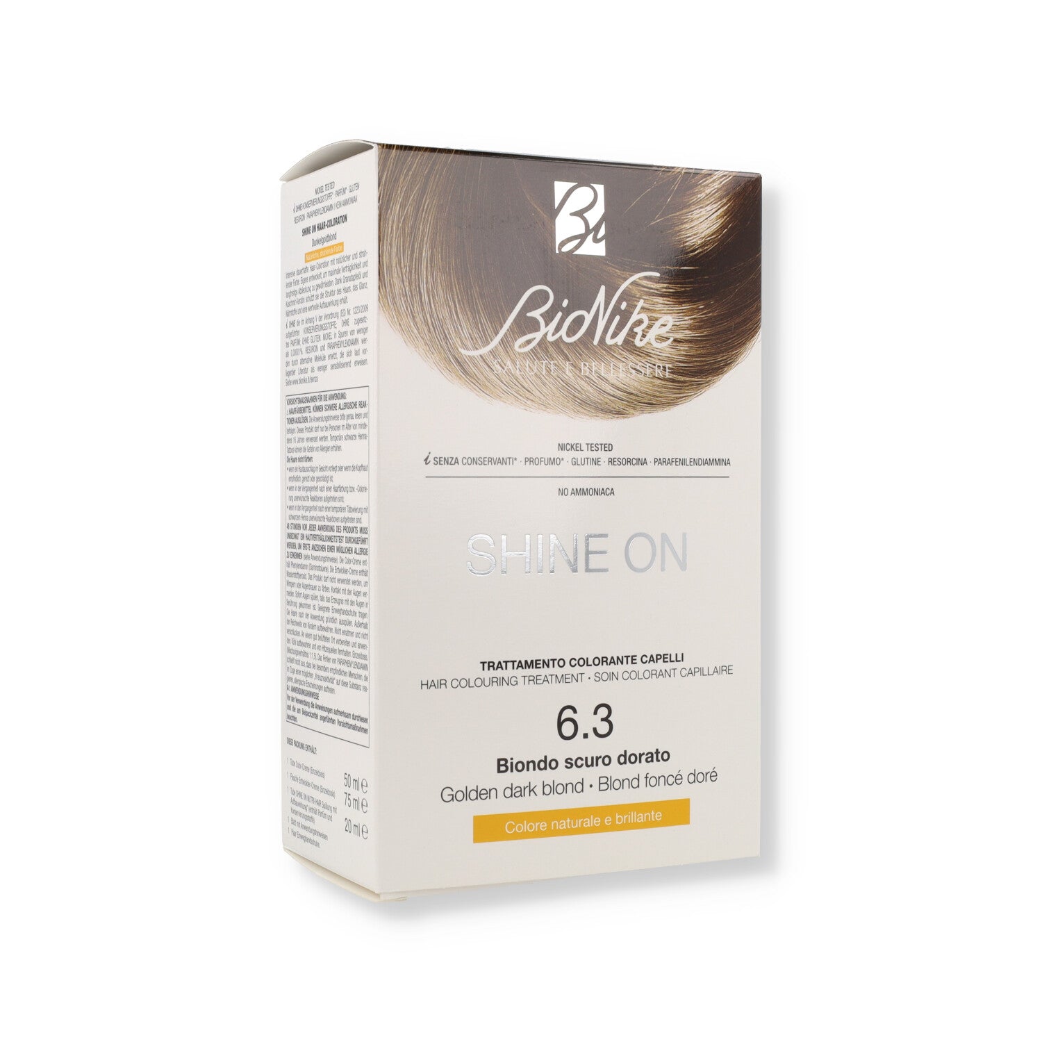 SHINE ON BIONDO SCURO DOR 6,3 75ML + 50ML BIO NIKE