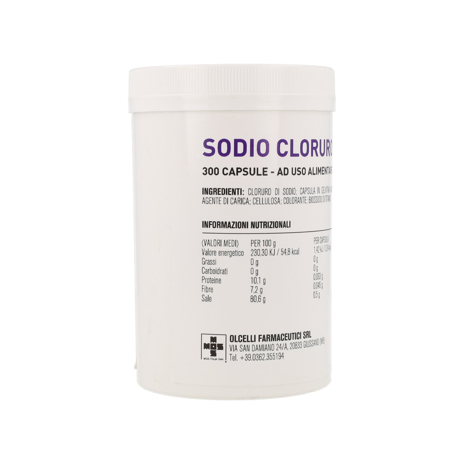 SODIO CLORURO 300CPS 500MG