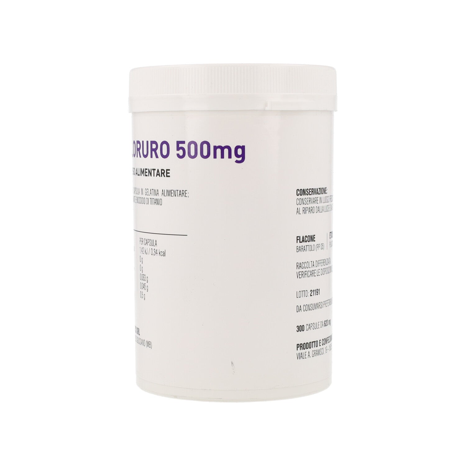 SODIO CLORURO 300CPS 500MG