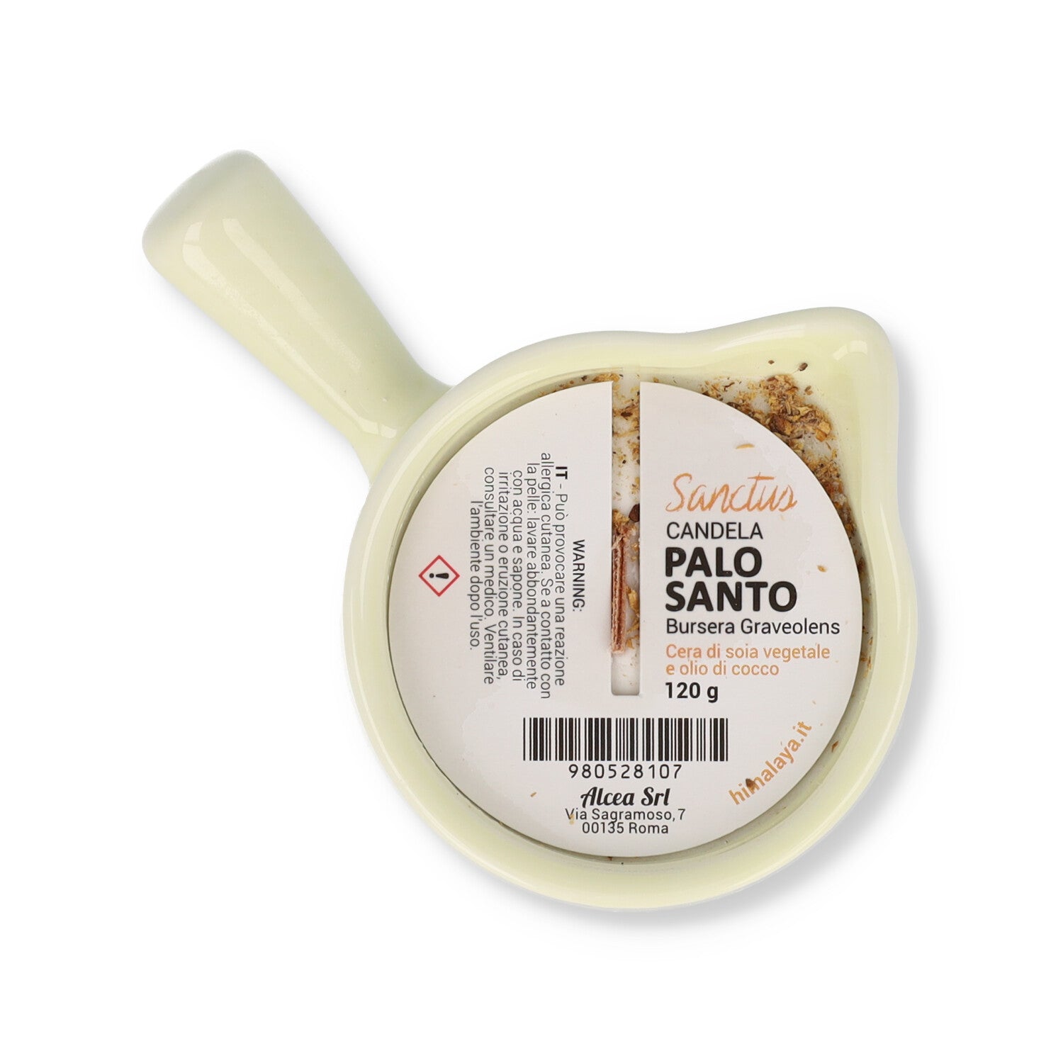 CANDELA NATURALE PALO SANTO GIALLA 120MLSANCTUS